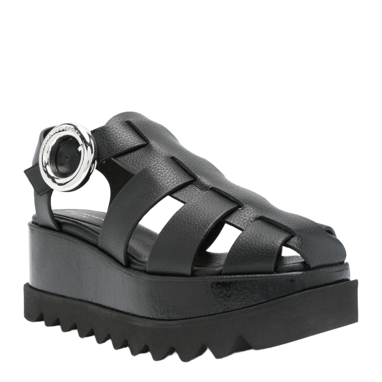 Black Elyse Platform Sandal