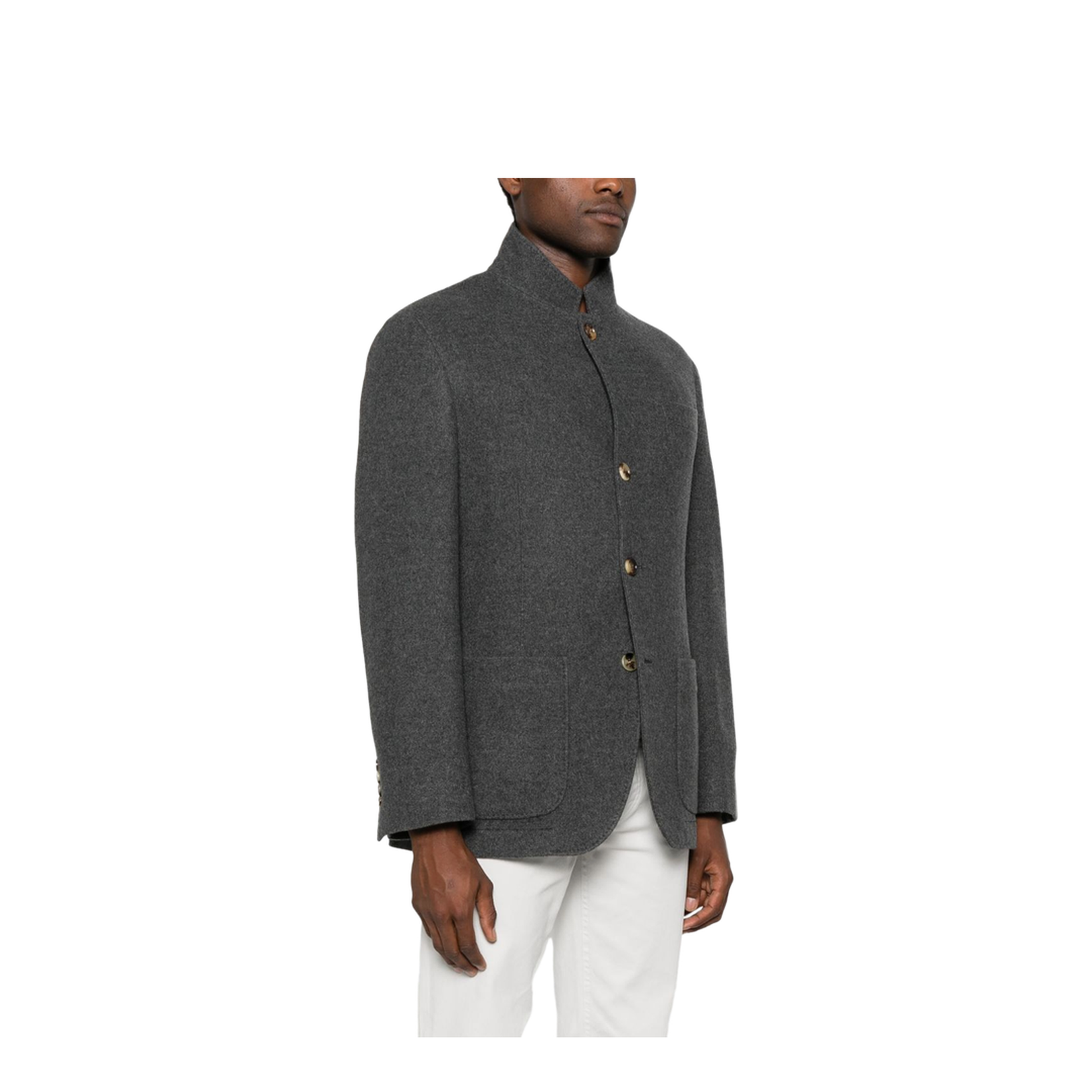Cashmere Single-Breasted Jacket