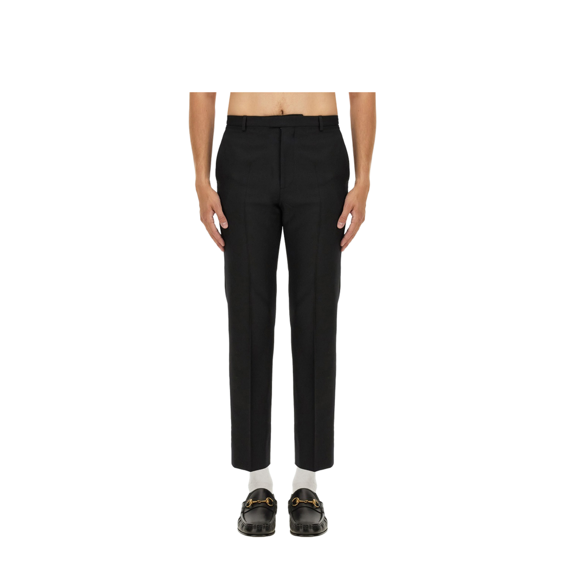 Wool Blend Twill Pants