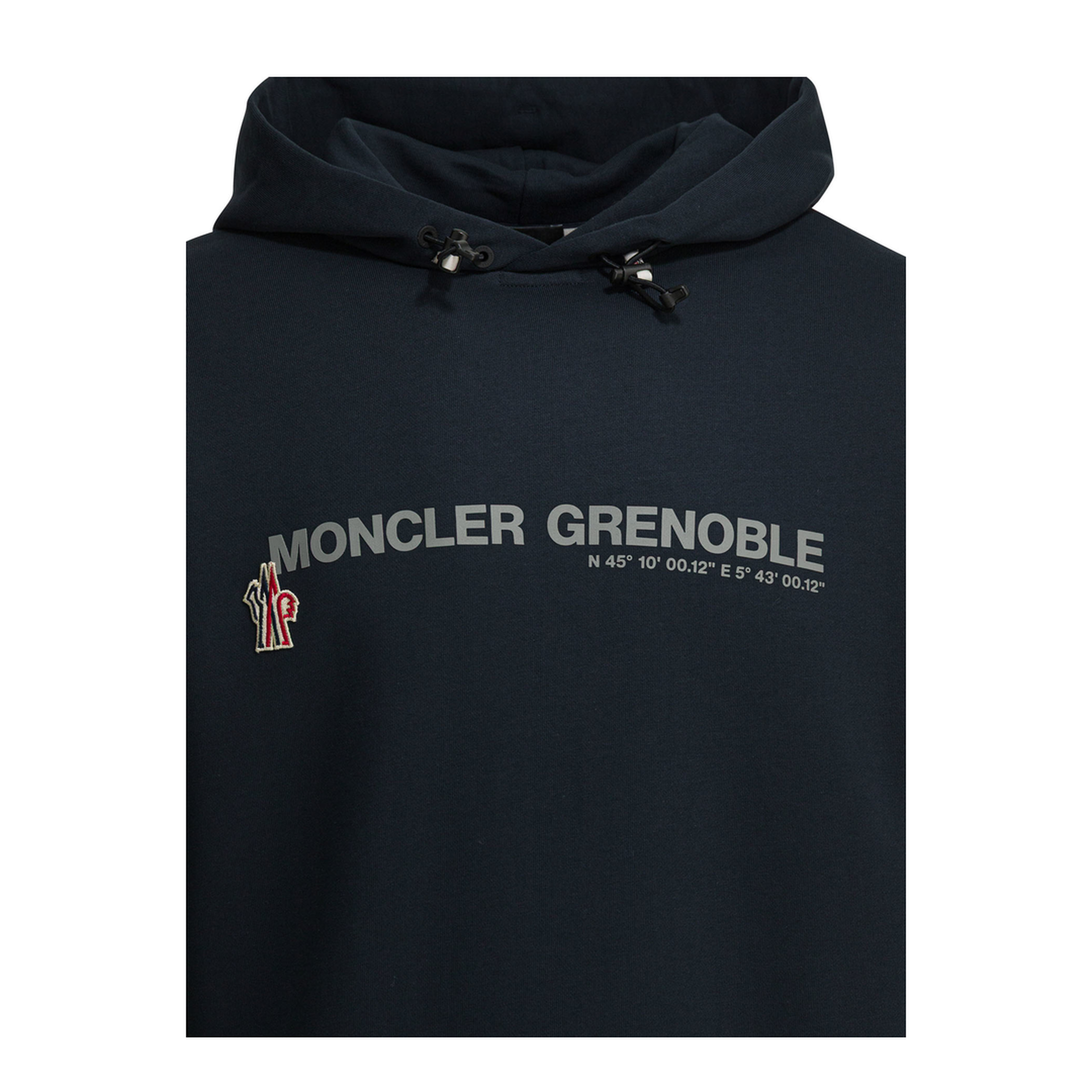 Logo Print Hoodie Sweatshirt Blue