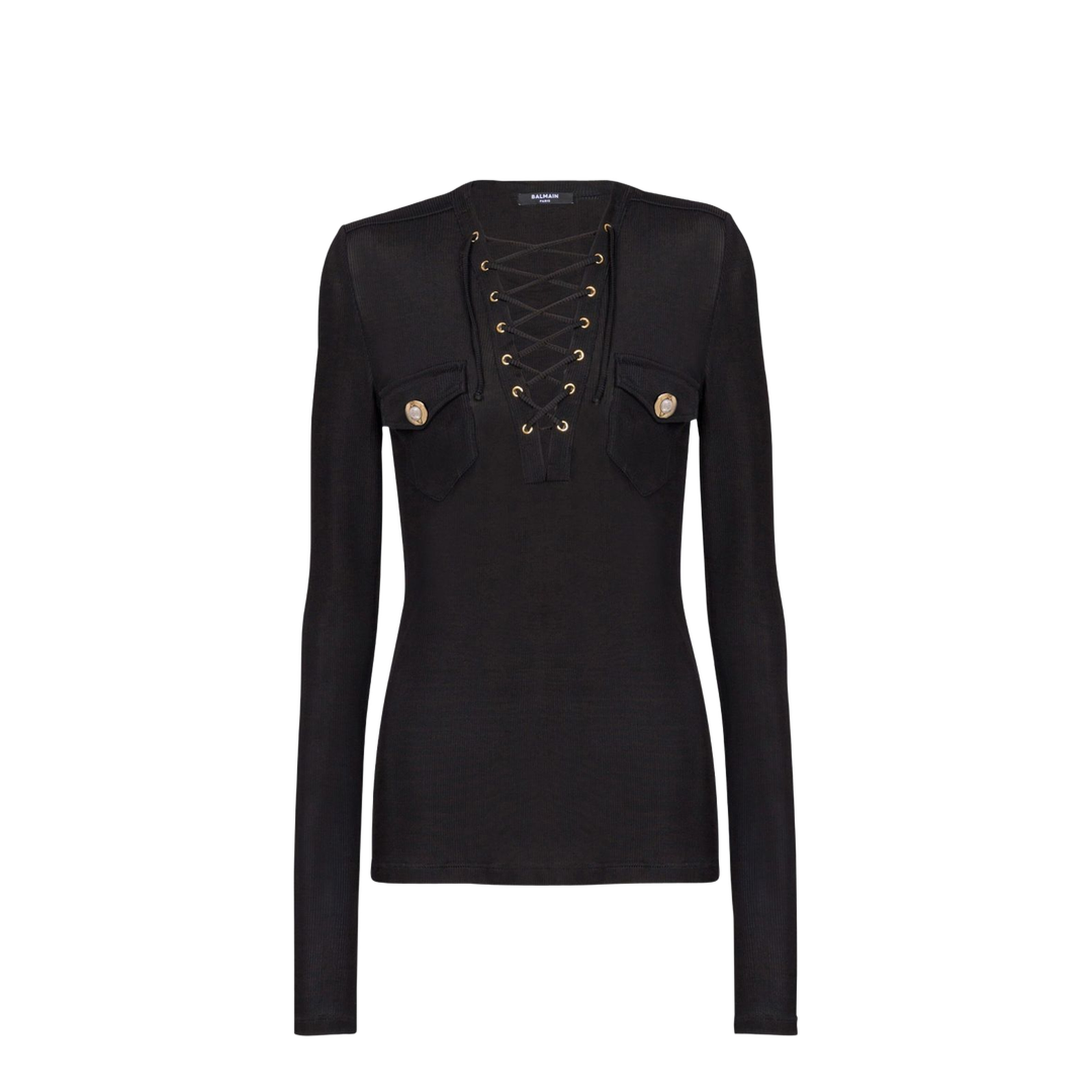 Tied Long Sleeve Short Top