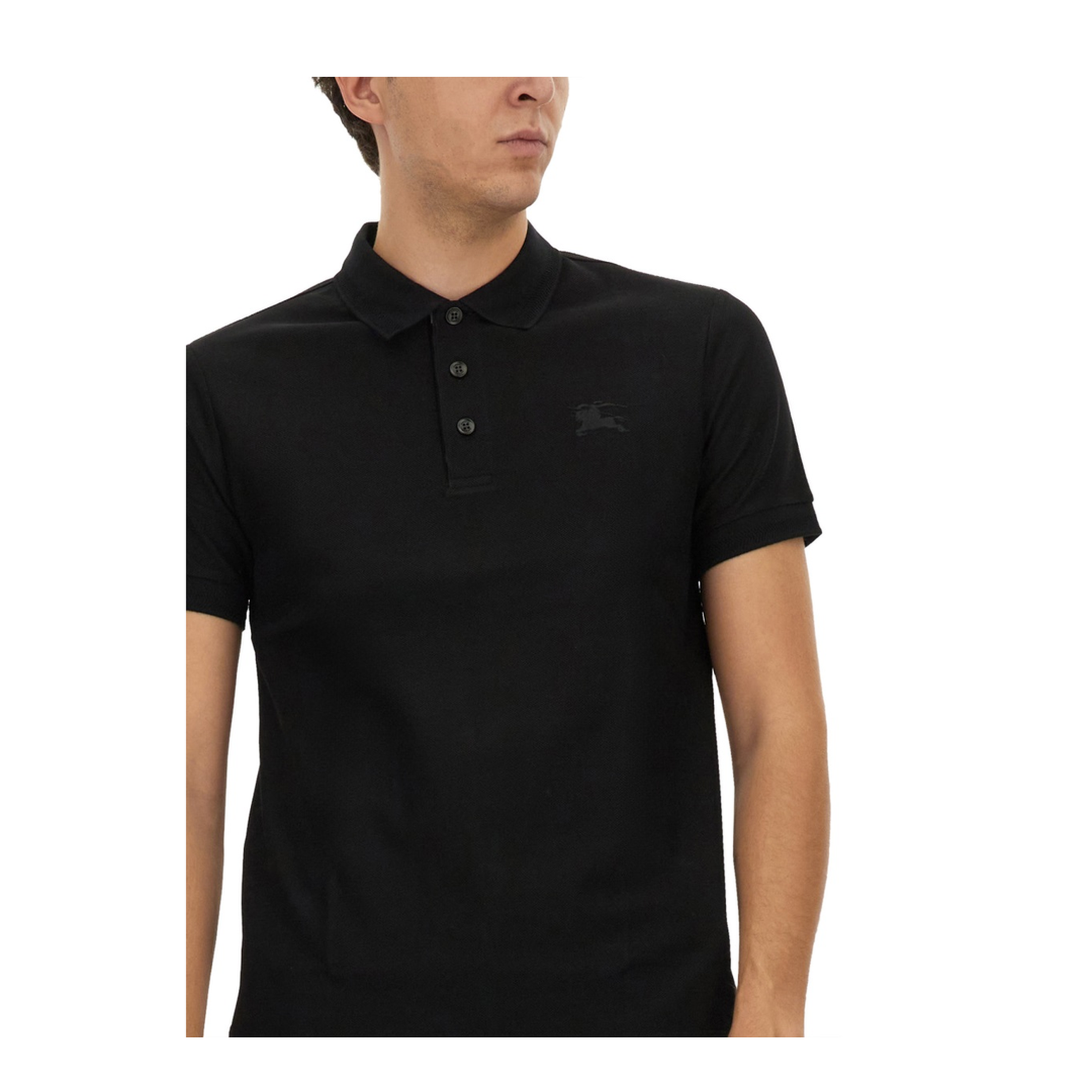 Black Piquet Polo Shirt