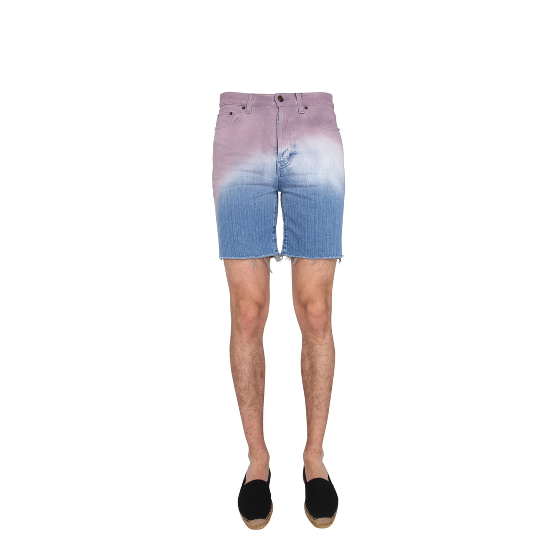 Blue Cotton Shorts