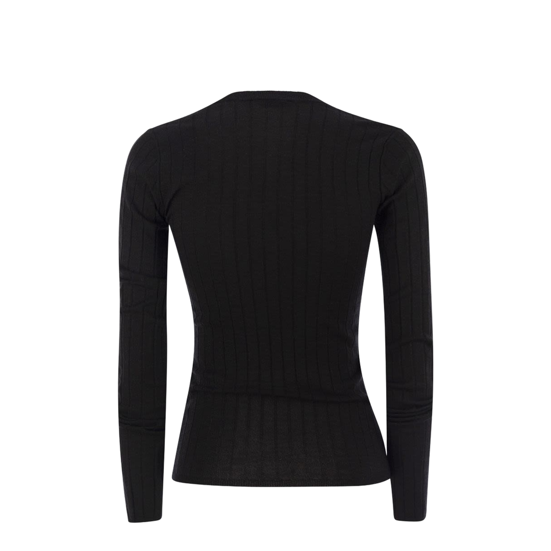 Lightweight Cashmere and Silk Broad Rib Sweater