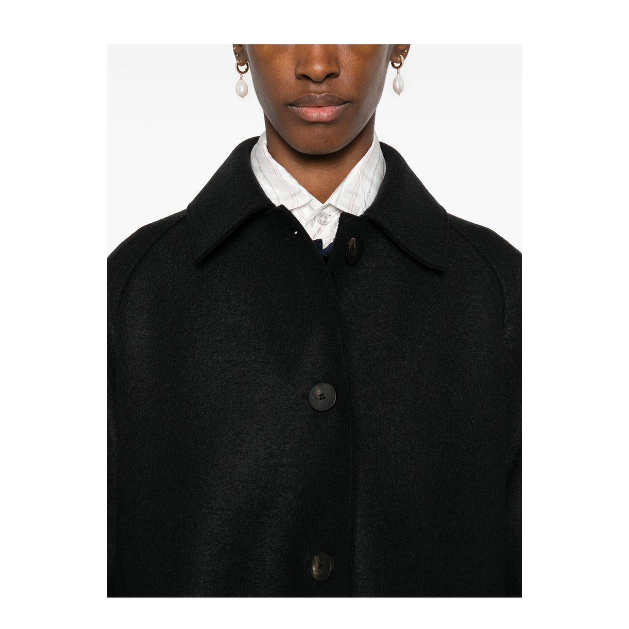 MAYFEYR - Harris Wharf London - Coats Black - AA1424MLK199