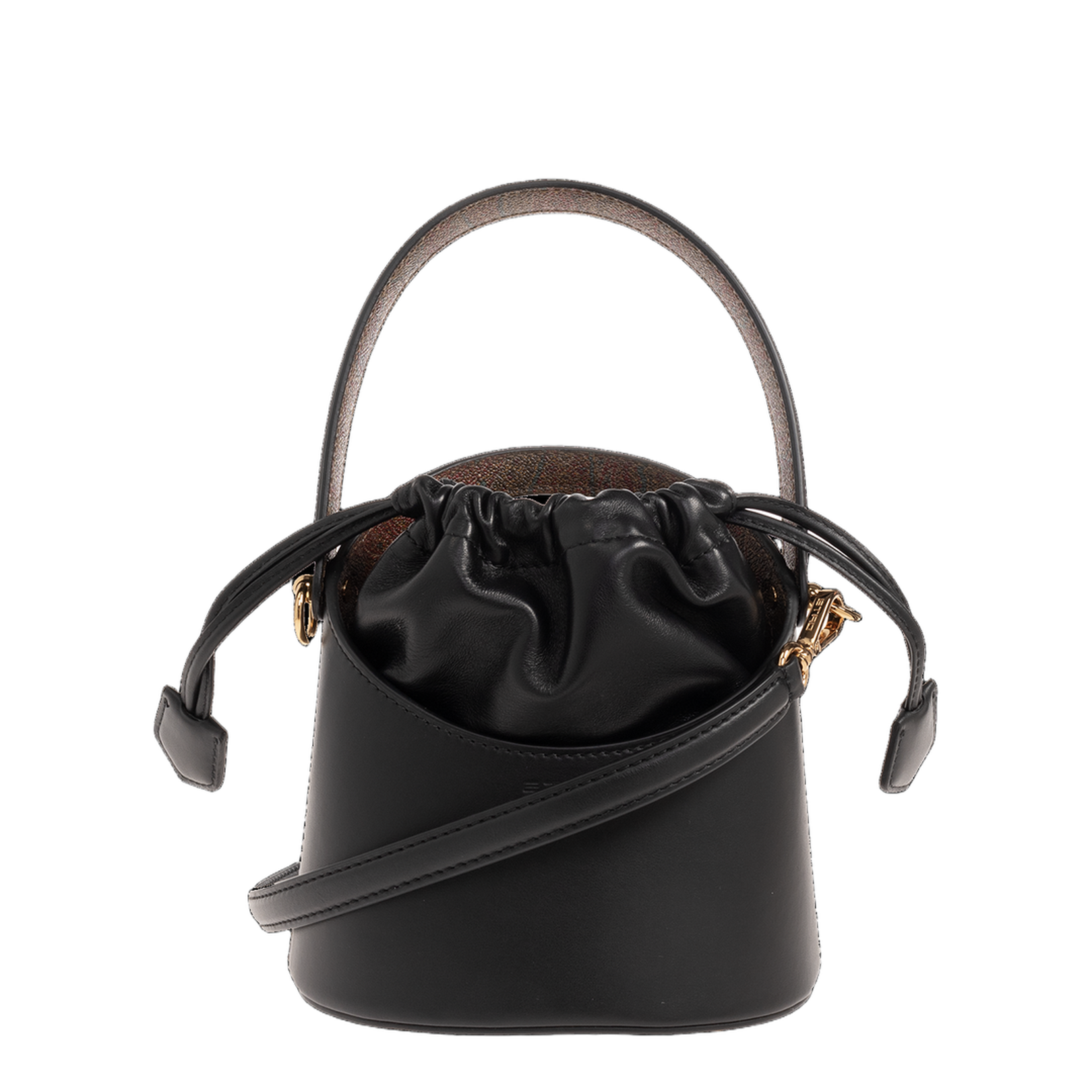 Saturno S Bucket Bag - Black