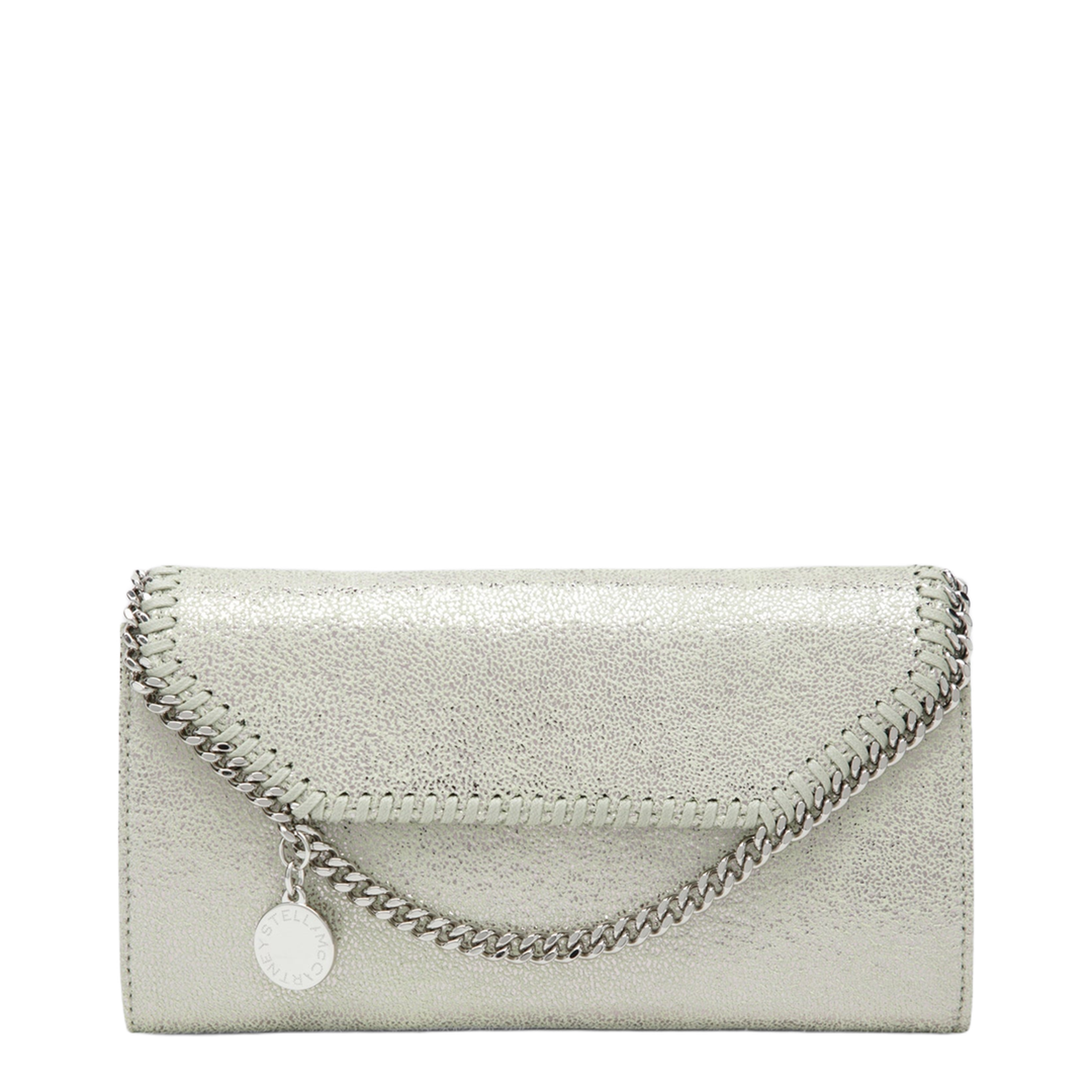 Falabella Medium Polyester Shoulder Wallet Bag - Light Lime Green