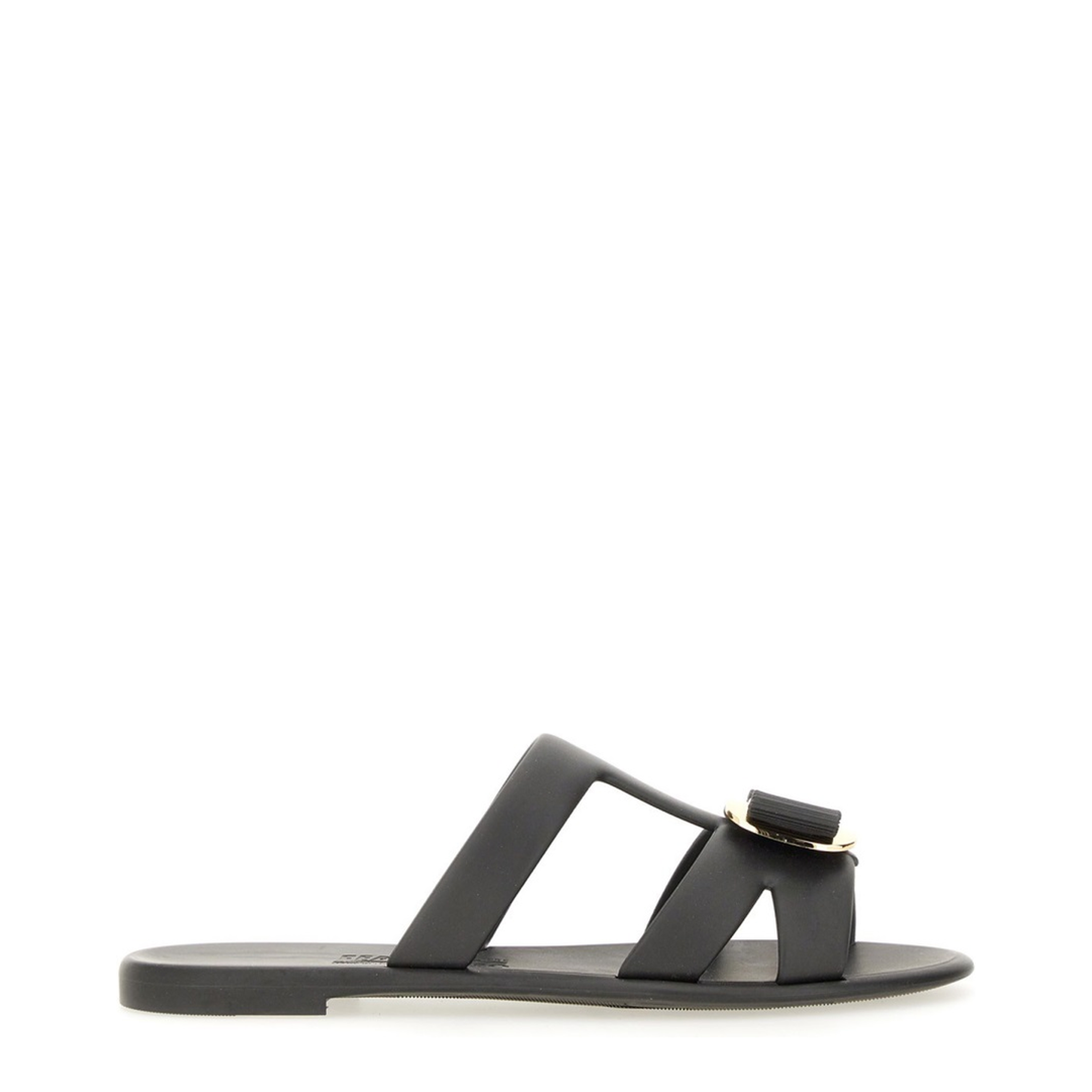 Black Leather Flats