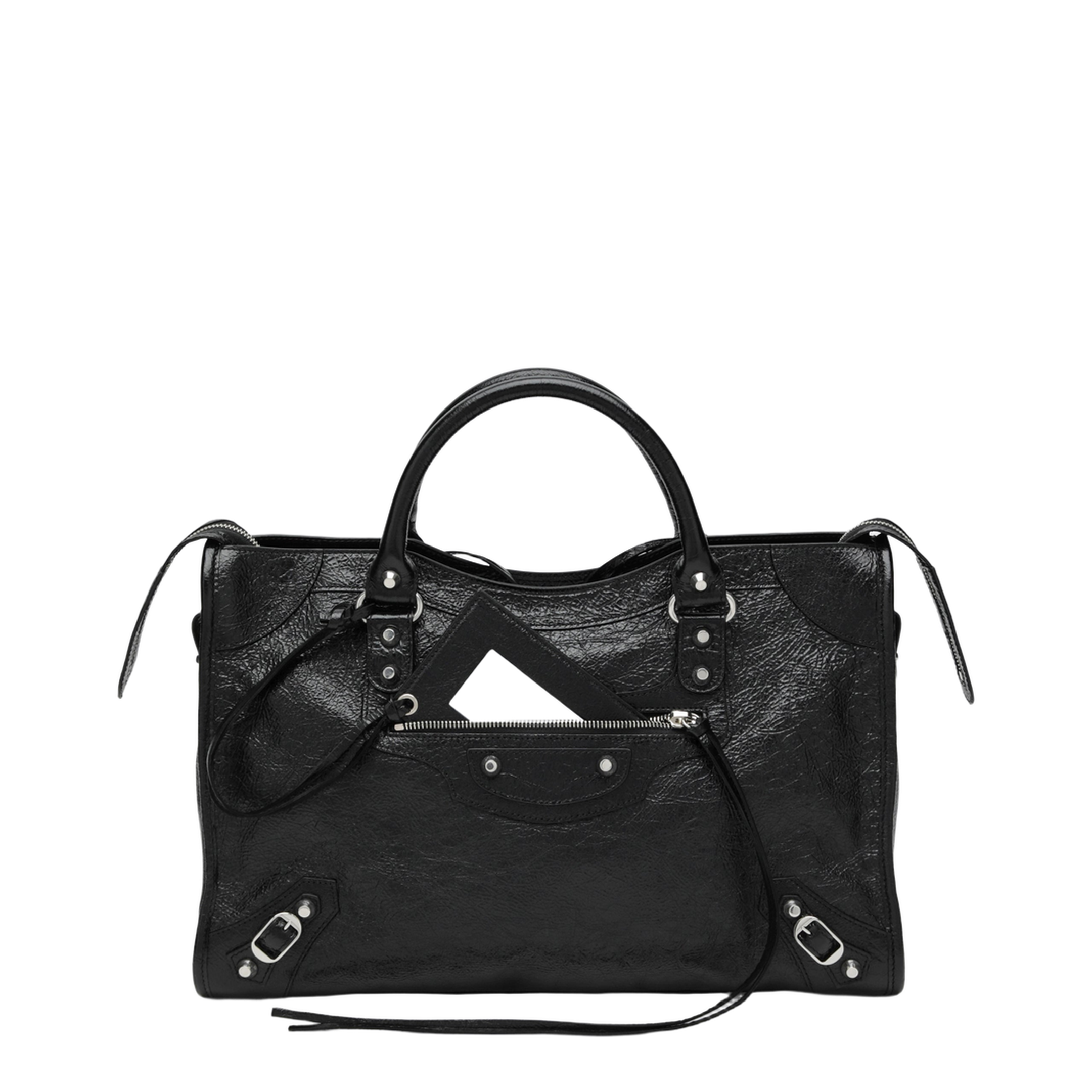 Le City Medium Arena Lambskin Bag - Black