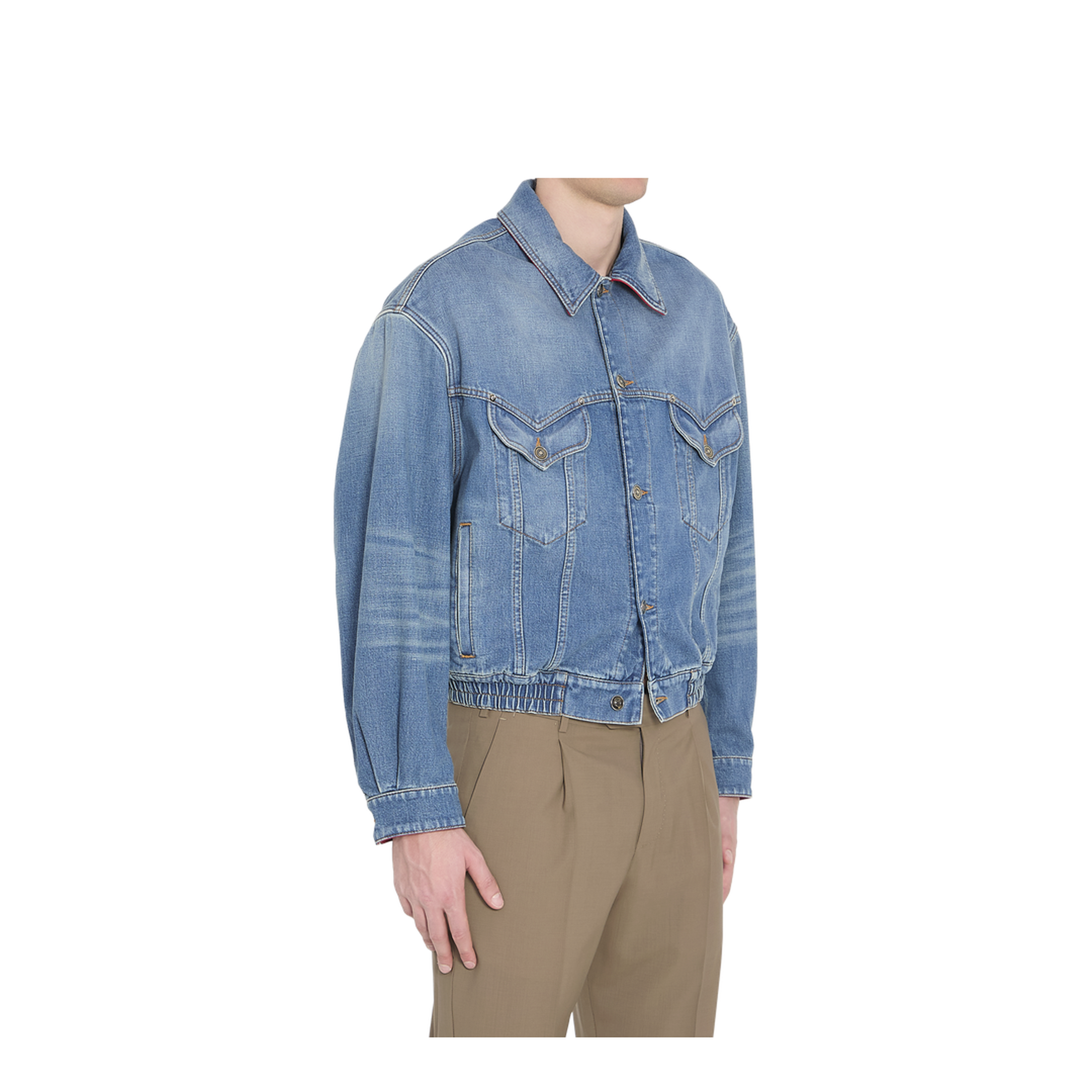 Cotton Denim Blouson