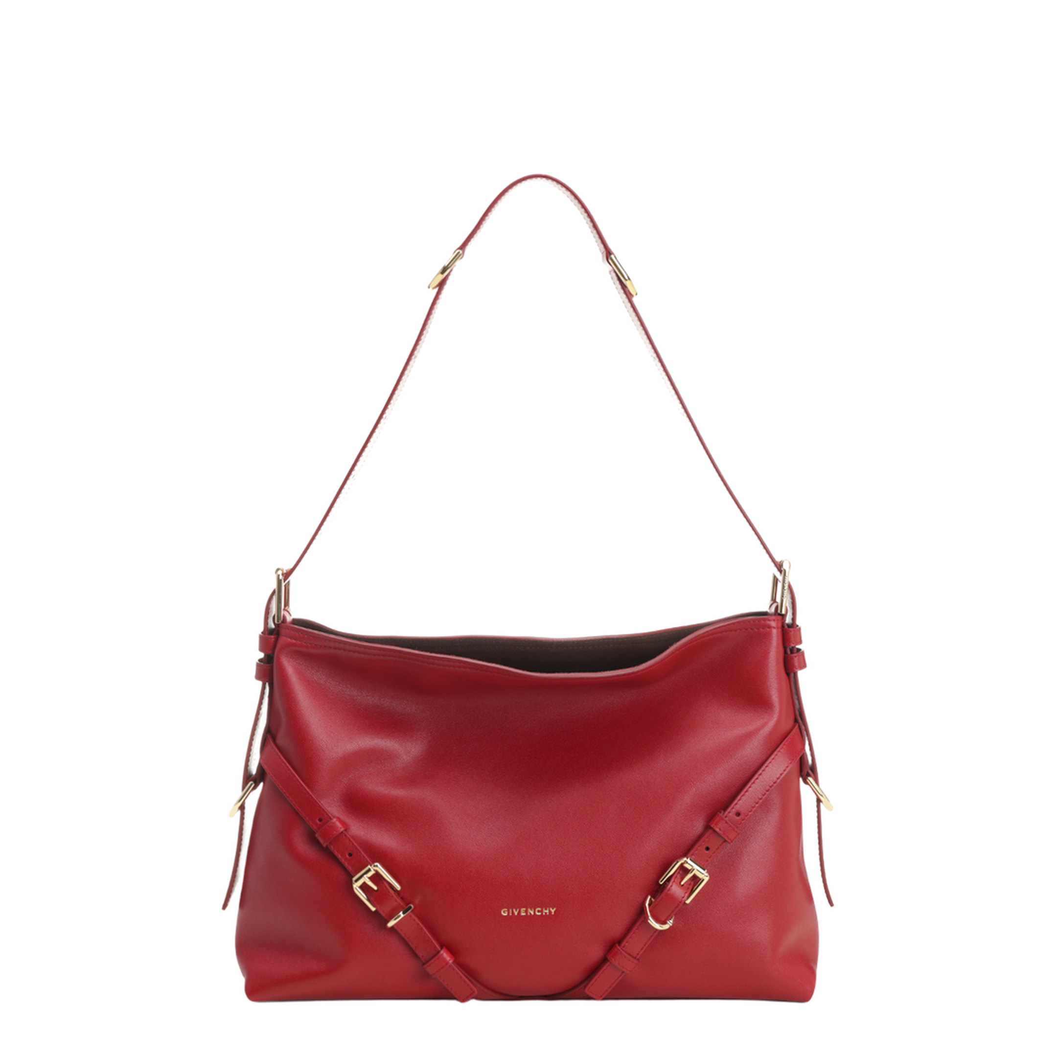 Medium Voyou Bag in Shiny Leather