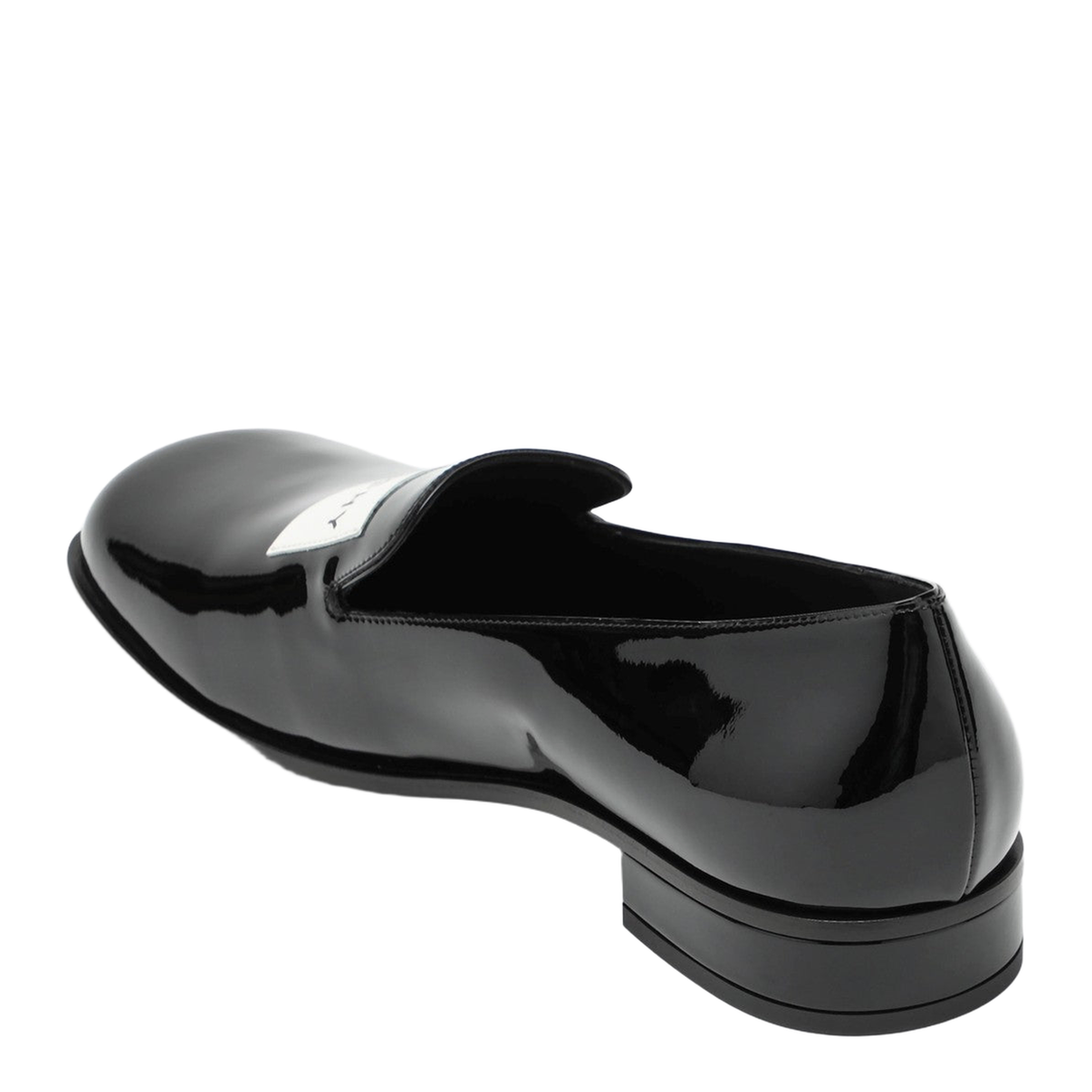 Black Patent Leather Tuxedo Loafers