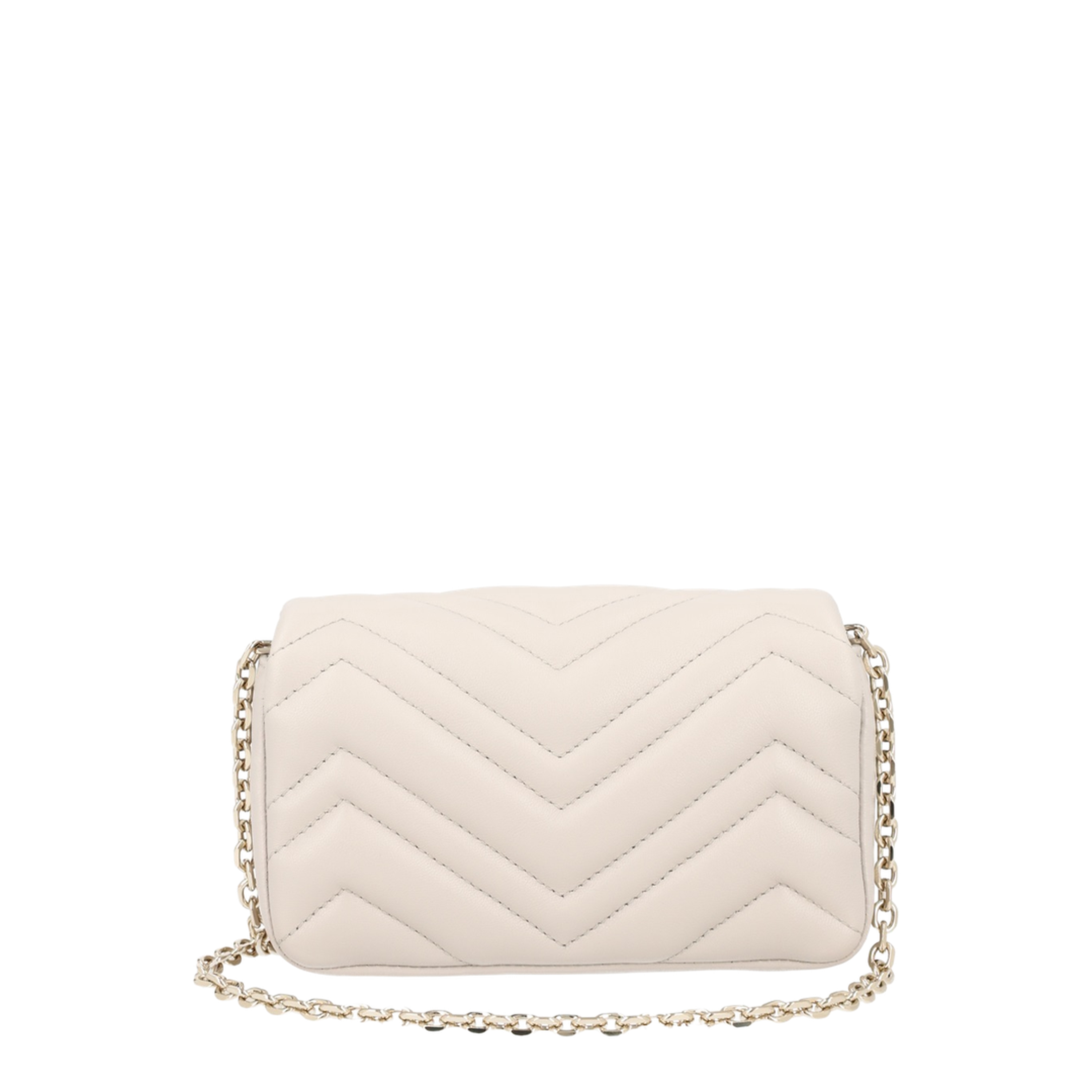 GG Marmont Mini Shoulder Bag Nappa Leather - Light Grey