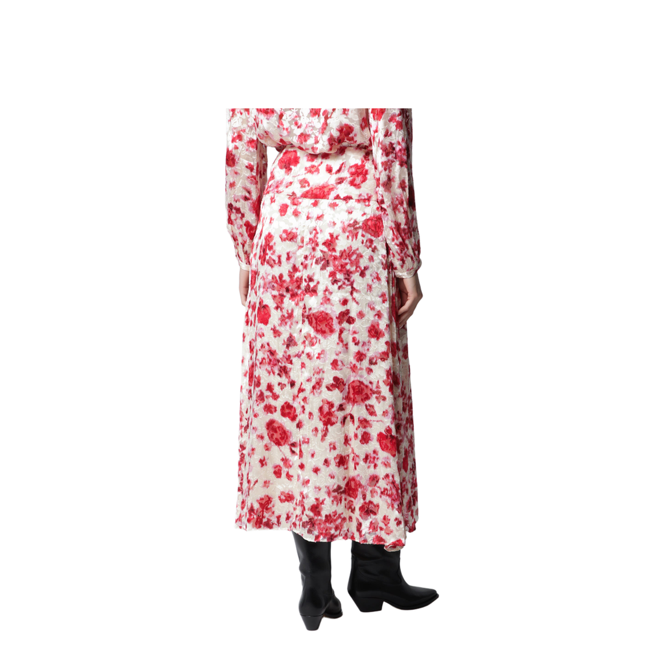 MAYFEYR - Isabel Marant - Hilza Skirt In Printed Silk Dévoré Georgette - JU0551FAD3J14IECPK