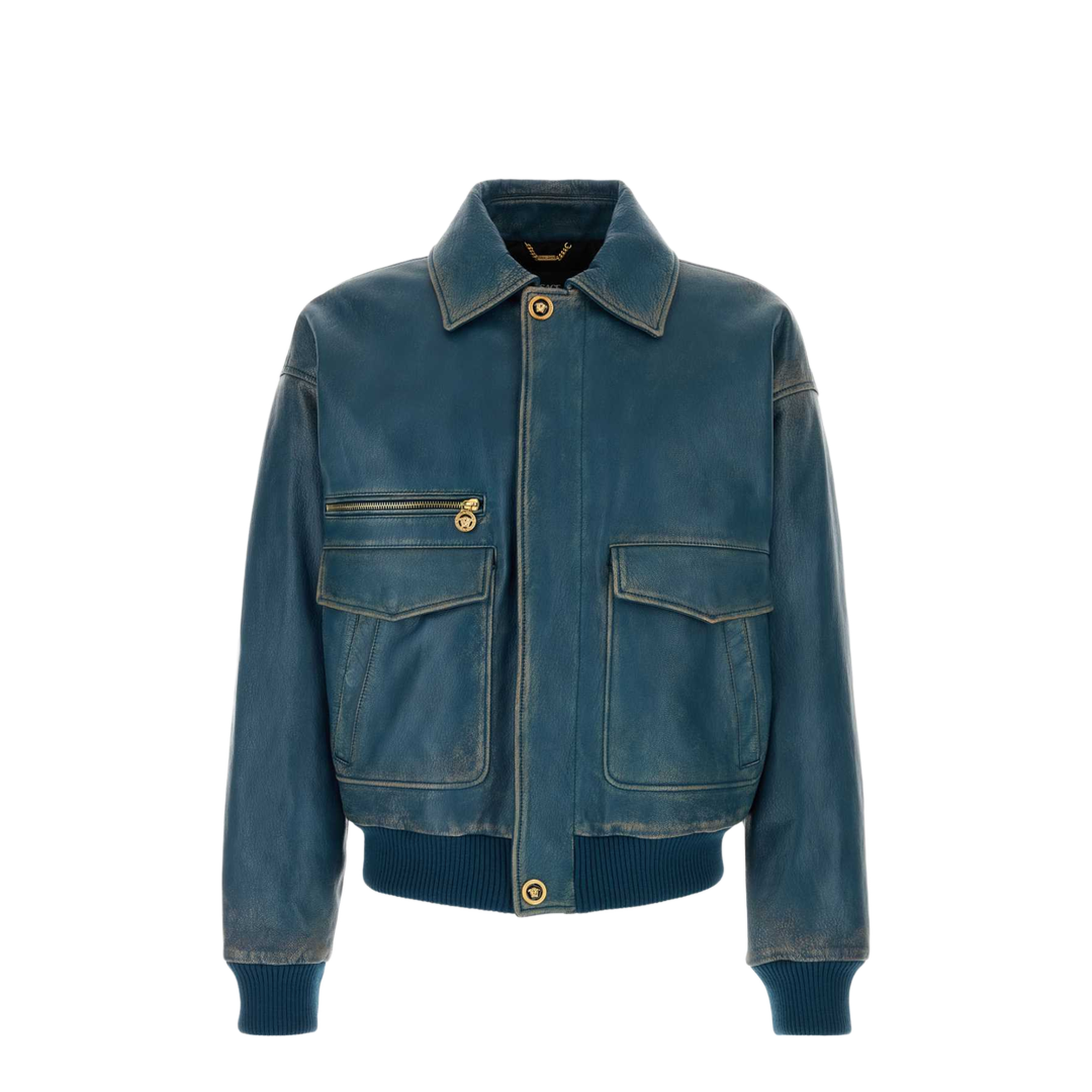Blouson Leather Distressed Leather