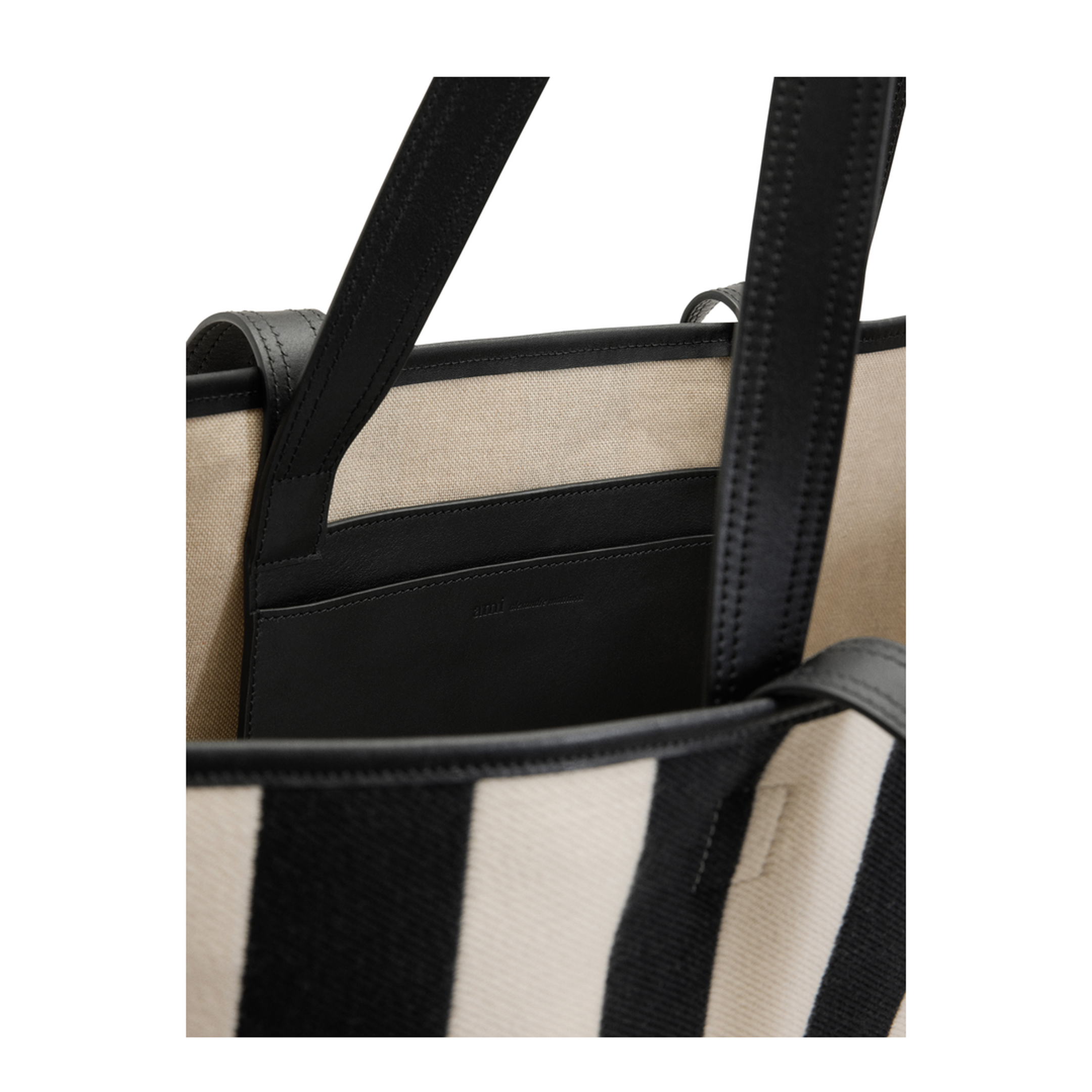 MAYFEYR - Ami Paris - White Cotton De Coeur Shopping Bag - ULL733AW00261360