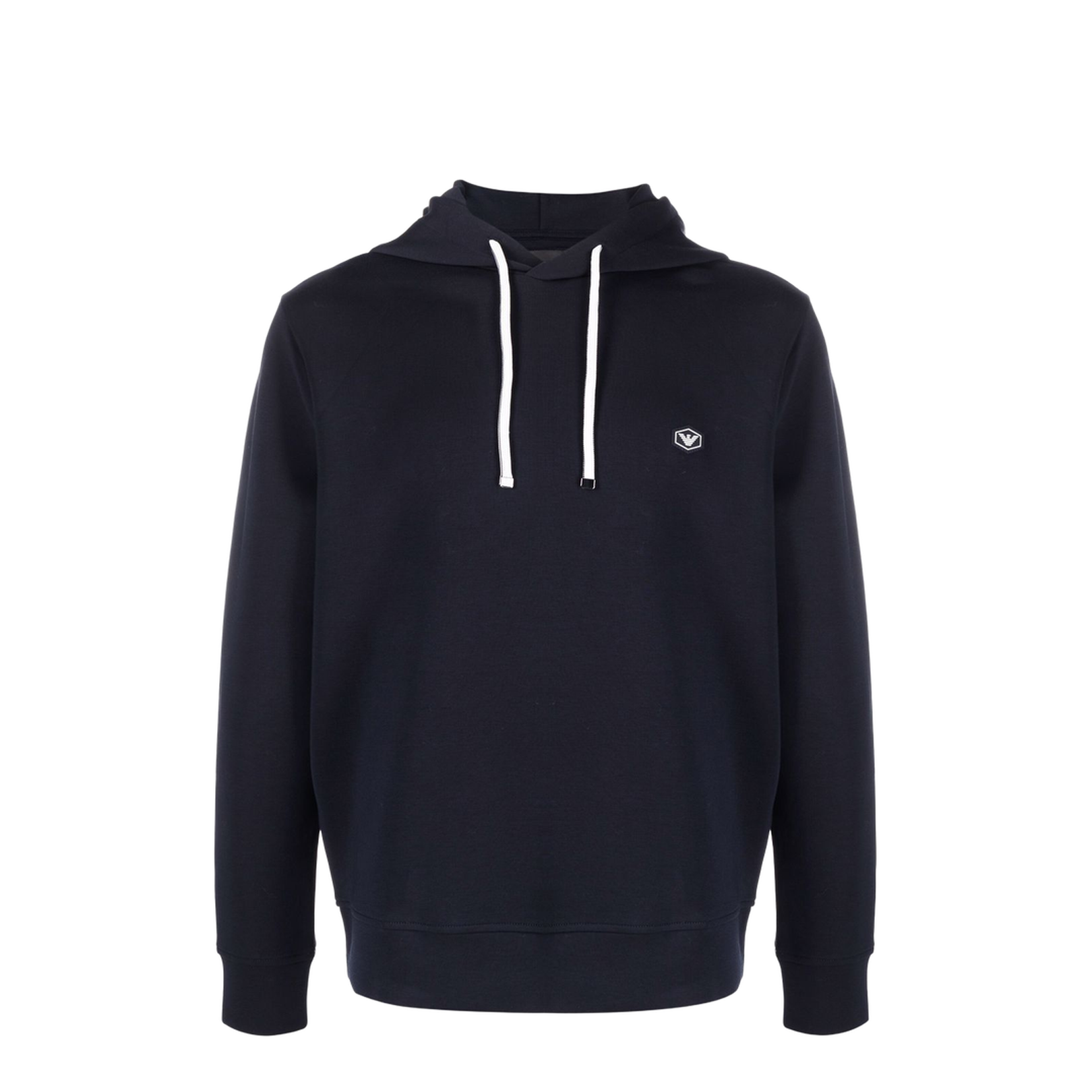 Hooded Sweatshirt with Micro Logo Patch