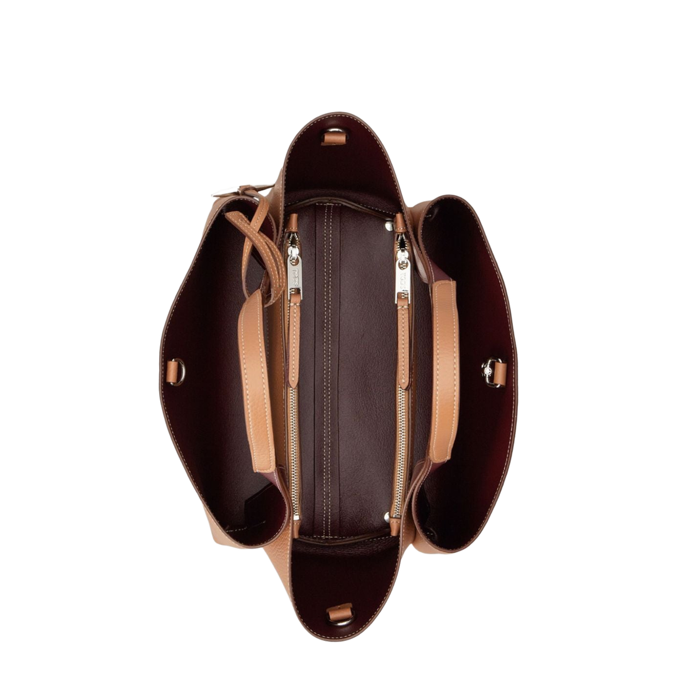 T Timeless Mini Calfskin Top-Handle Bag - Kenya Bordeaux
