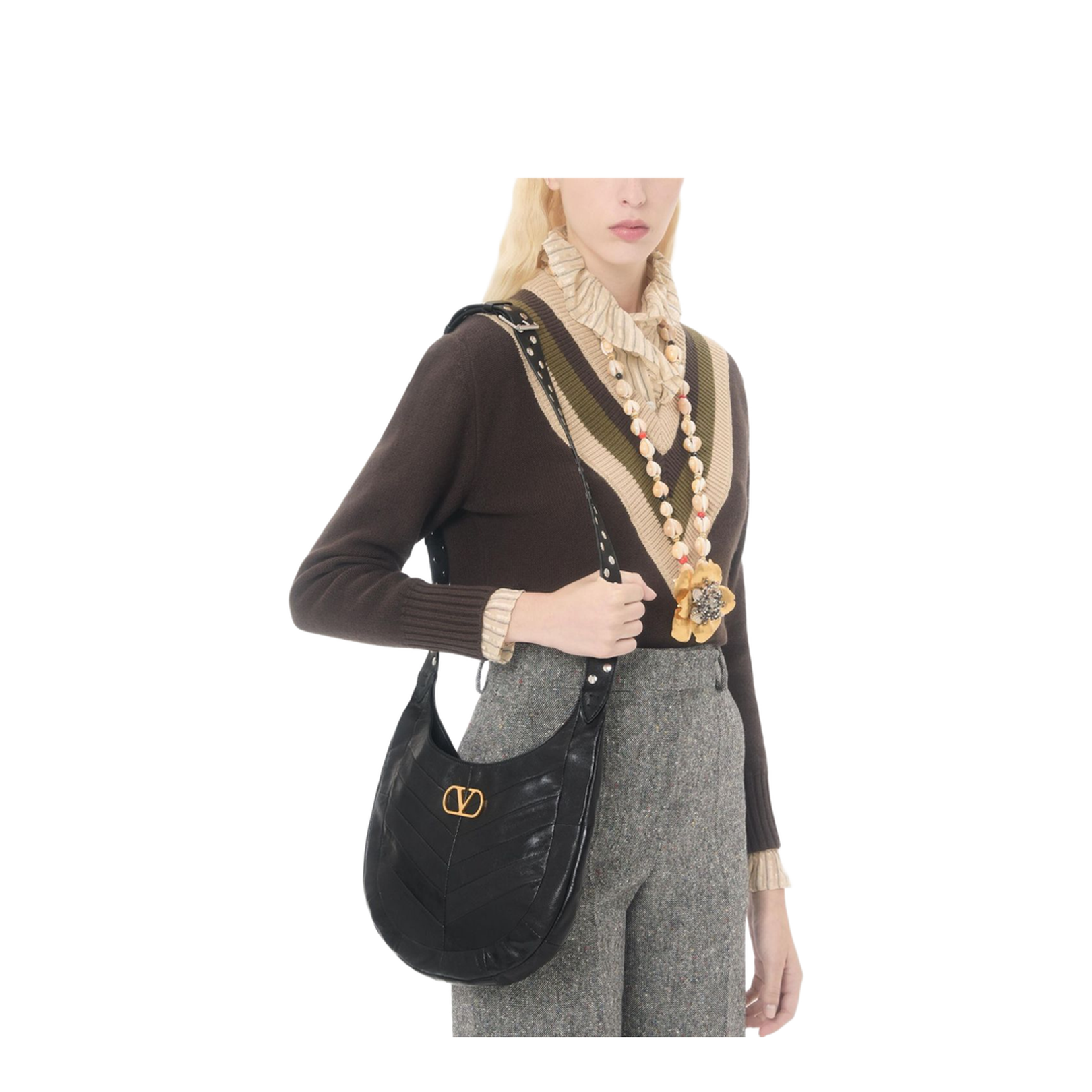 Hoboho Small Leather Shoulder Bag