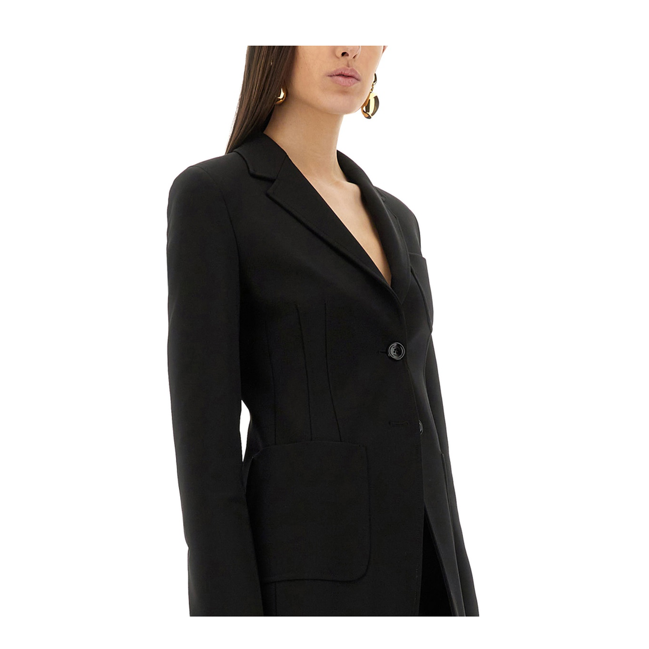 Single-Breasted Blazer - Beige