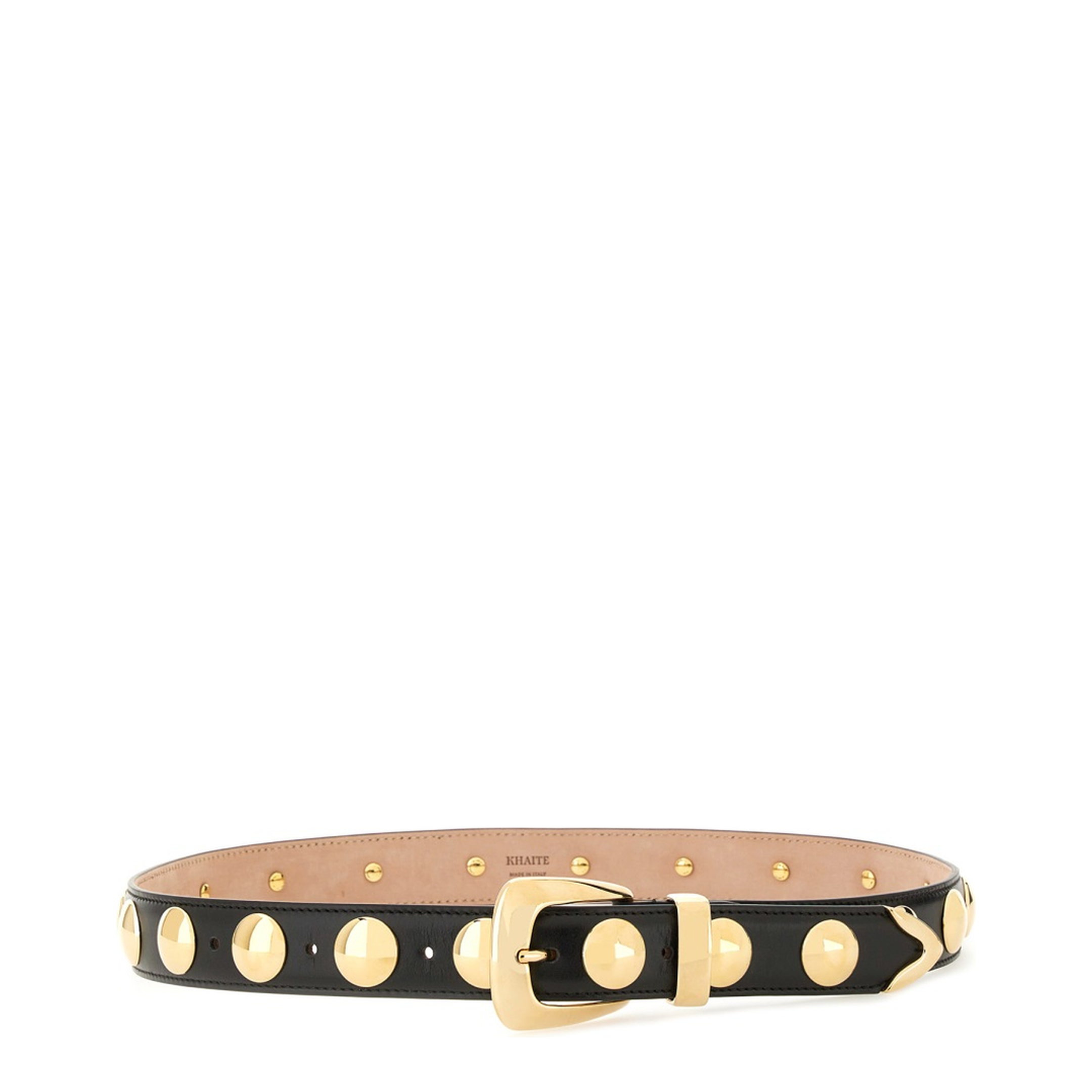 Benny Belt With Stud Gold Buckle