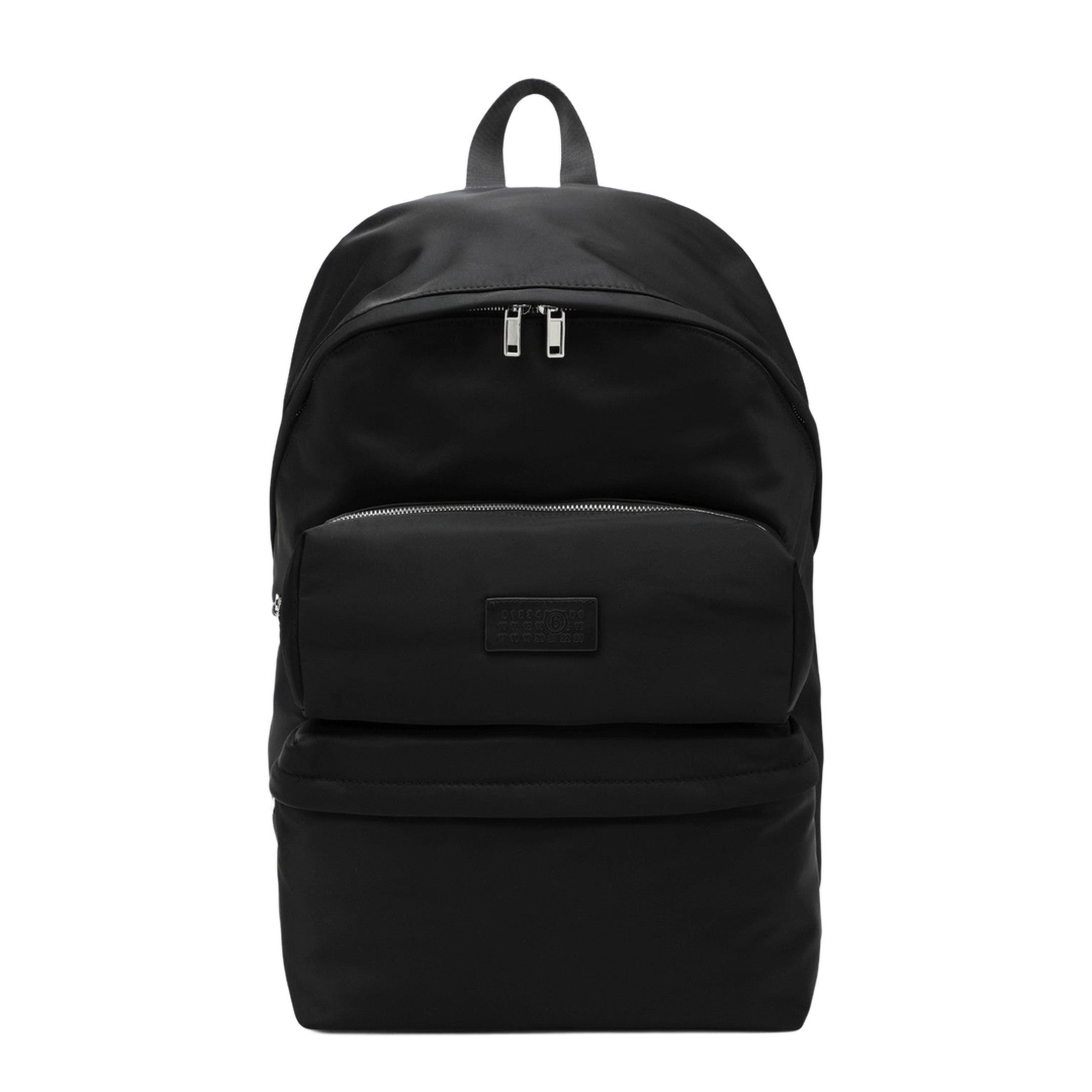 Numeric Black Nylon Backpack