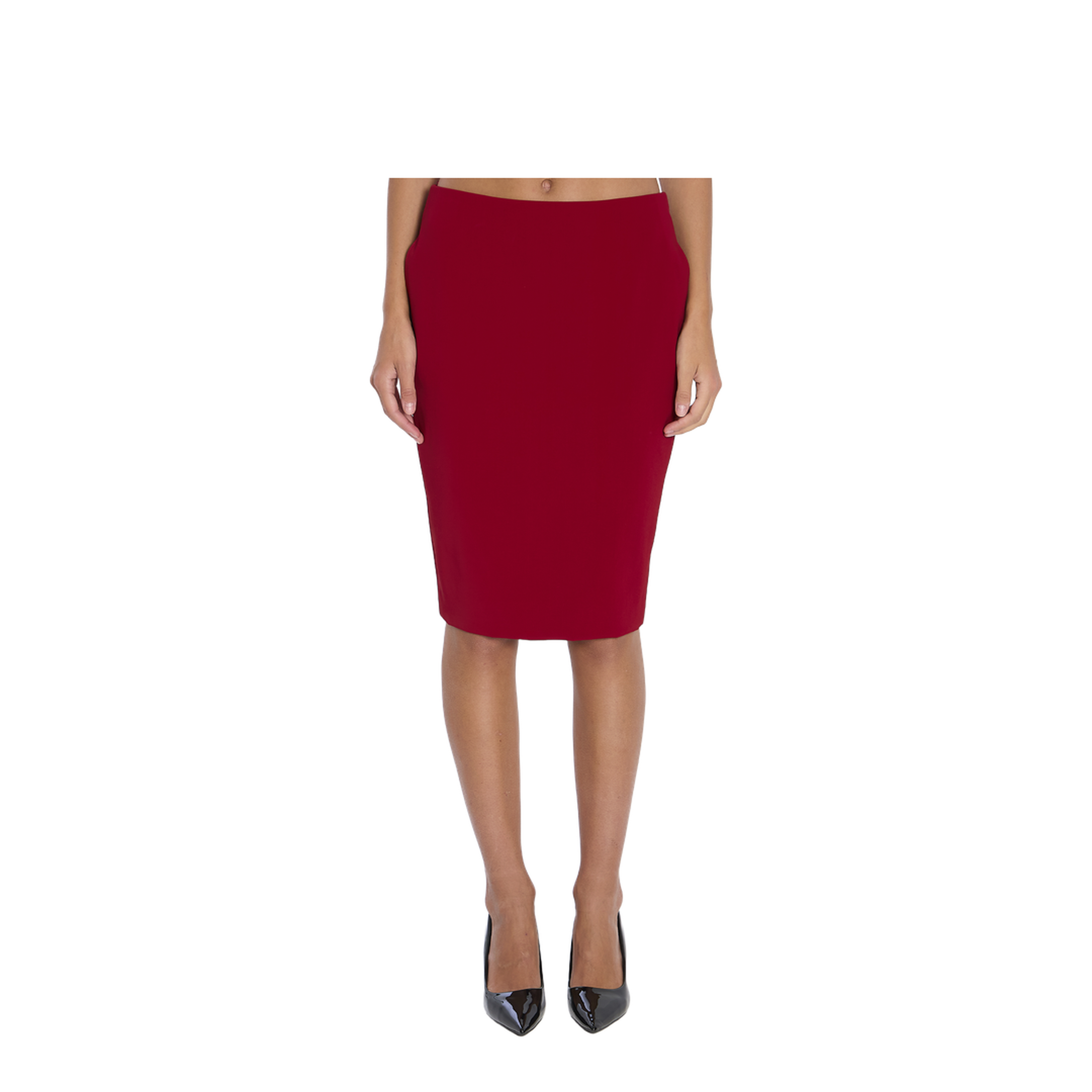 Pencil Skirt in Red