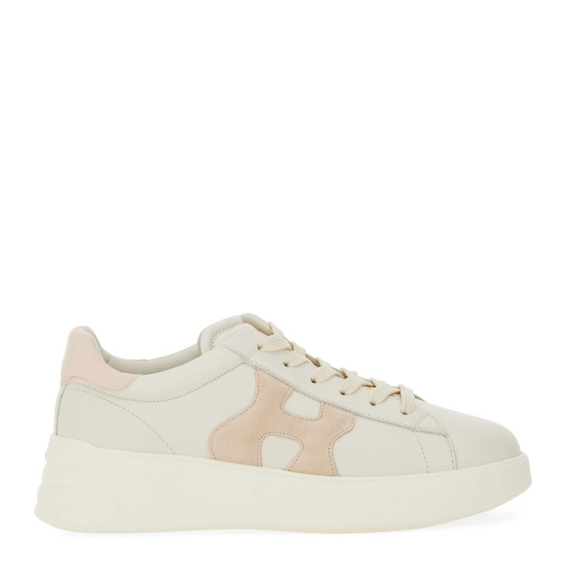 Panelled Design Lace-Up Sneakers