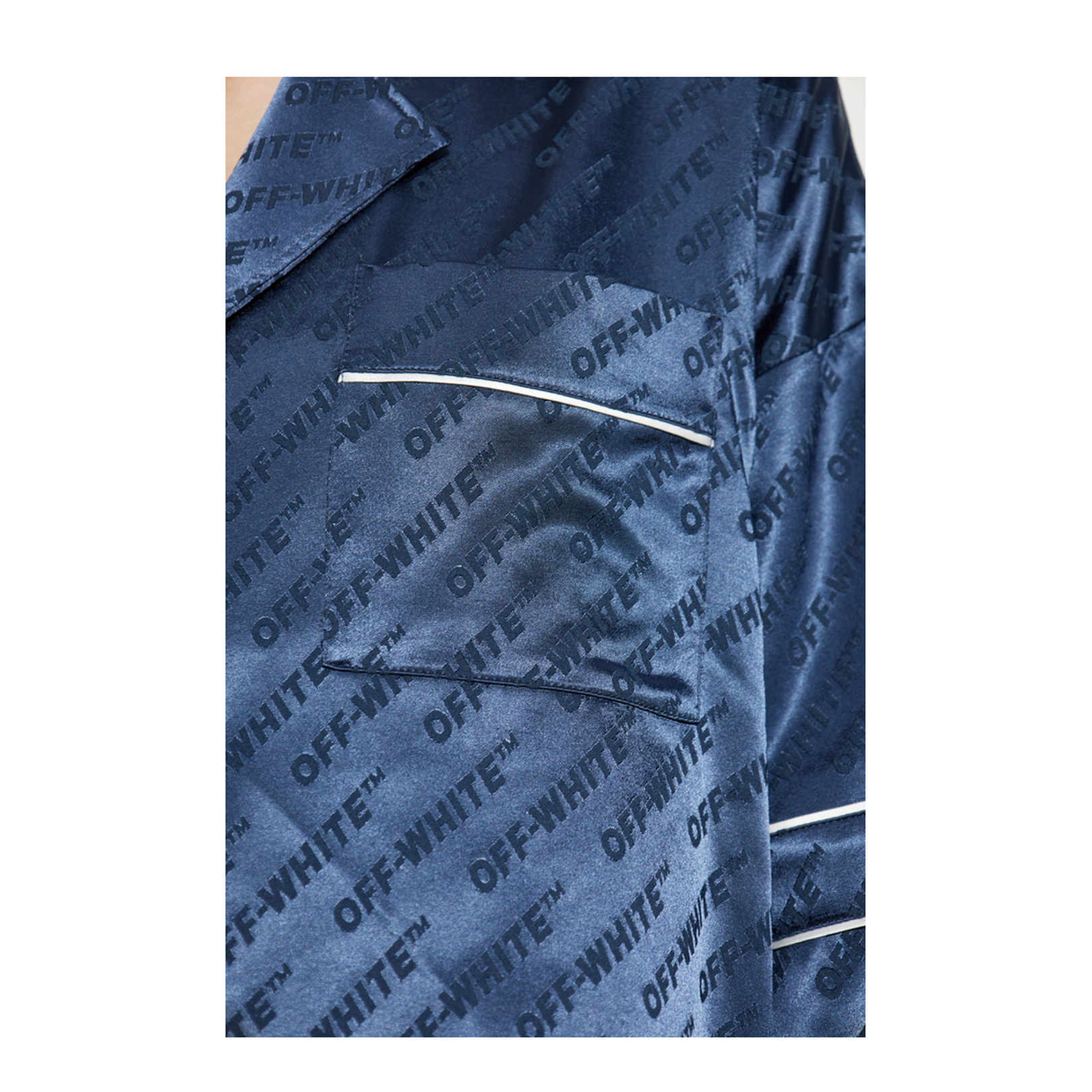 Satin Shirt with Monogram