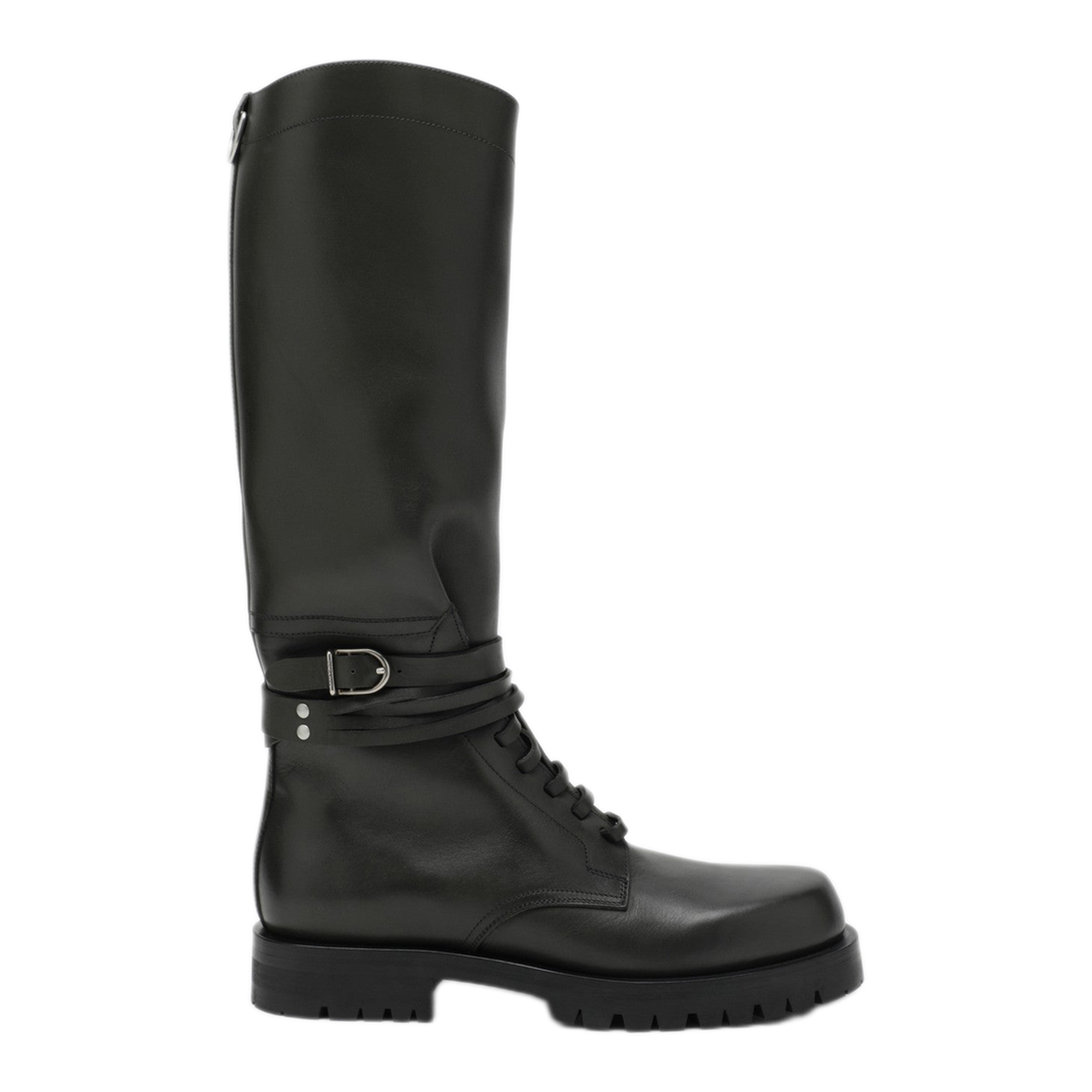 MAYFEYR - Durazzi Milano - Dark Green High Combat Boots - FW25SB07PE0036G002
