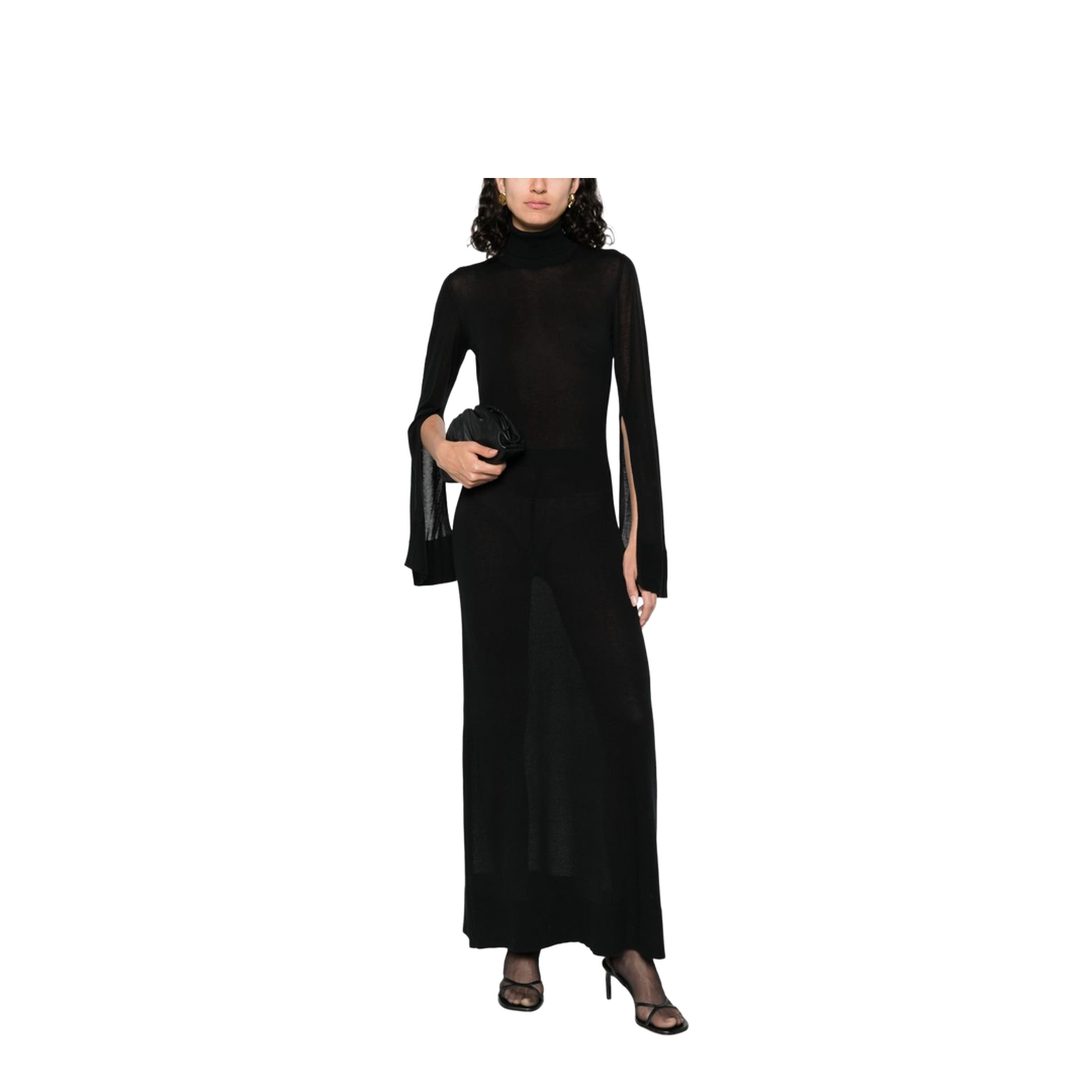 Black Roll Neck Dress