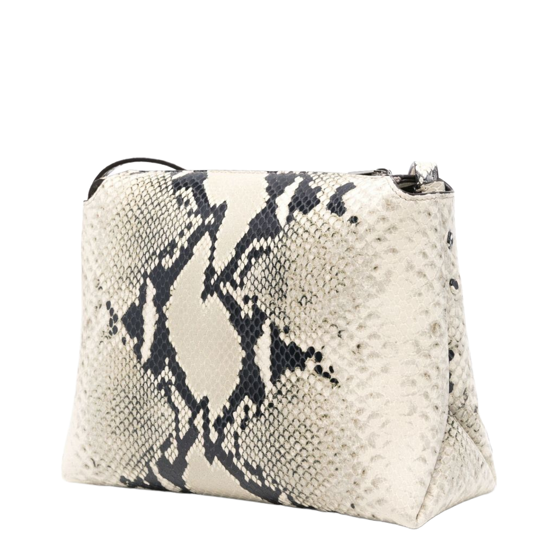 Lina Medium Python-Embossed Leather Crossbody - Natural