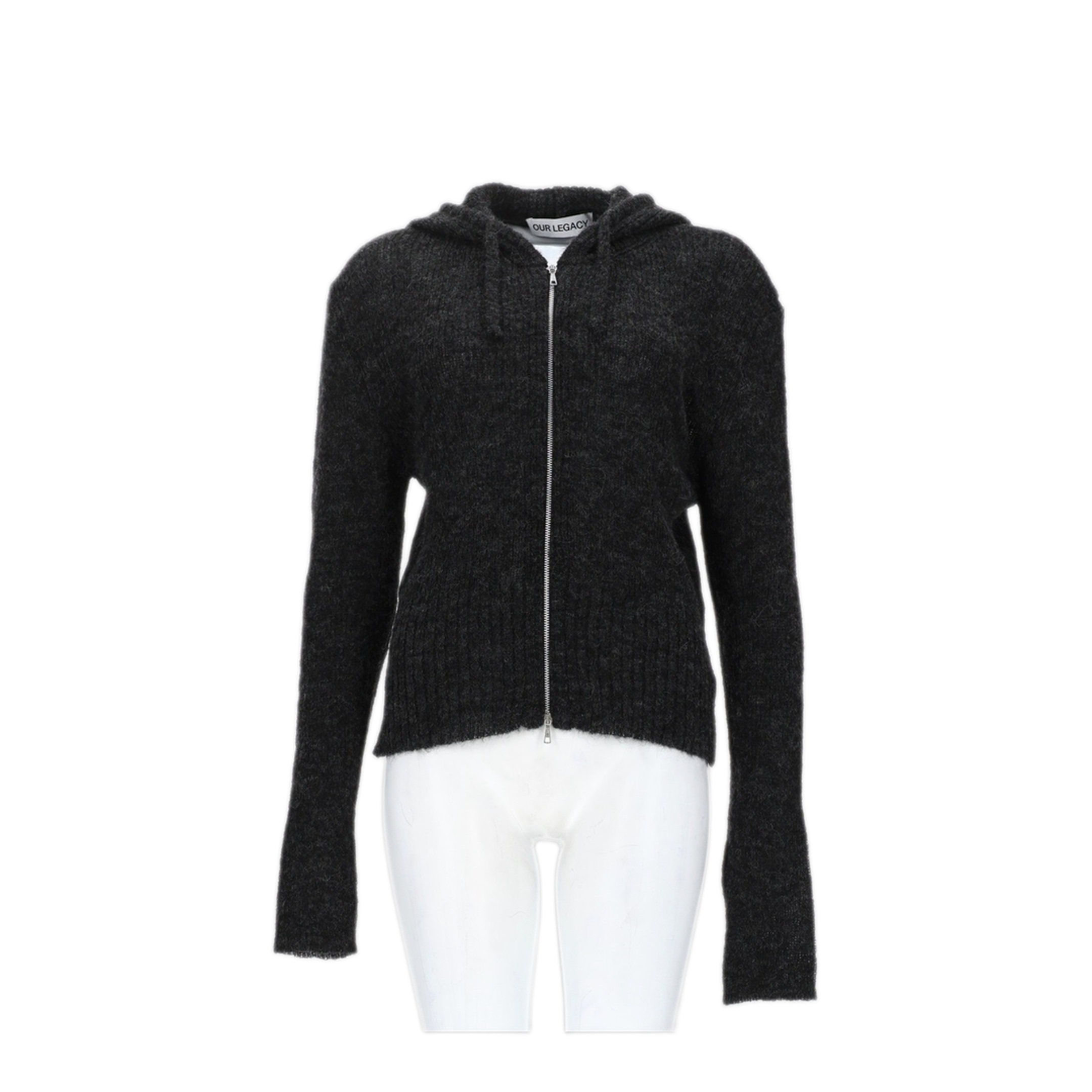 MAYFEYR - Our Legacy - Compact Zip Sweater - W2263CCMCHARCOALMELANGEFUZZYALPACA