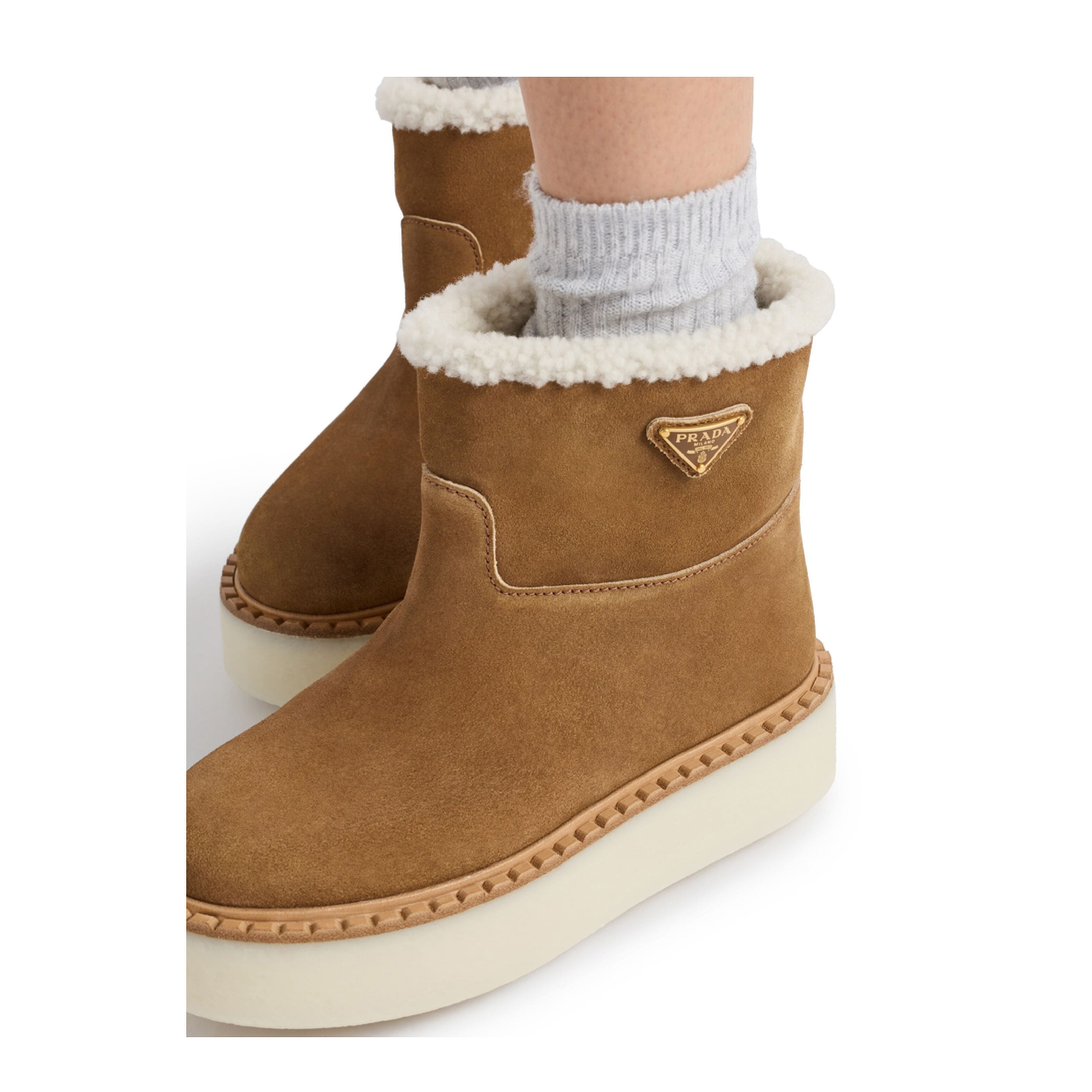 MAYFEYR - Prada - Suede Booties - 1T729NFZG50X0OF0401