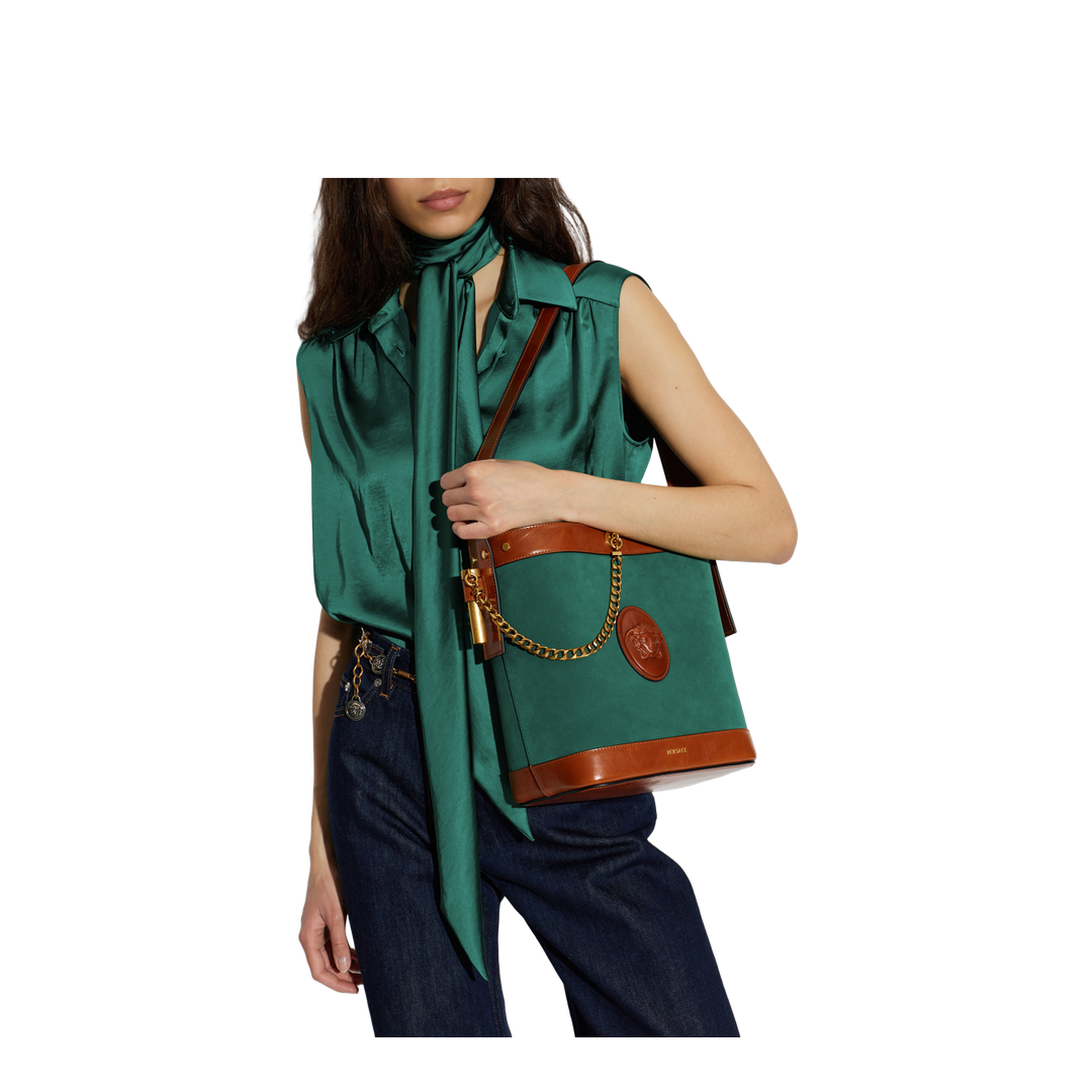 MAYFEYR - Versace - Pivot Small Shoulder Bag Bucket Type - 10234601A178502NL7J