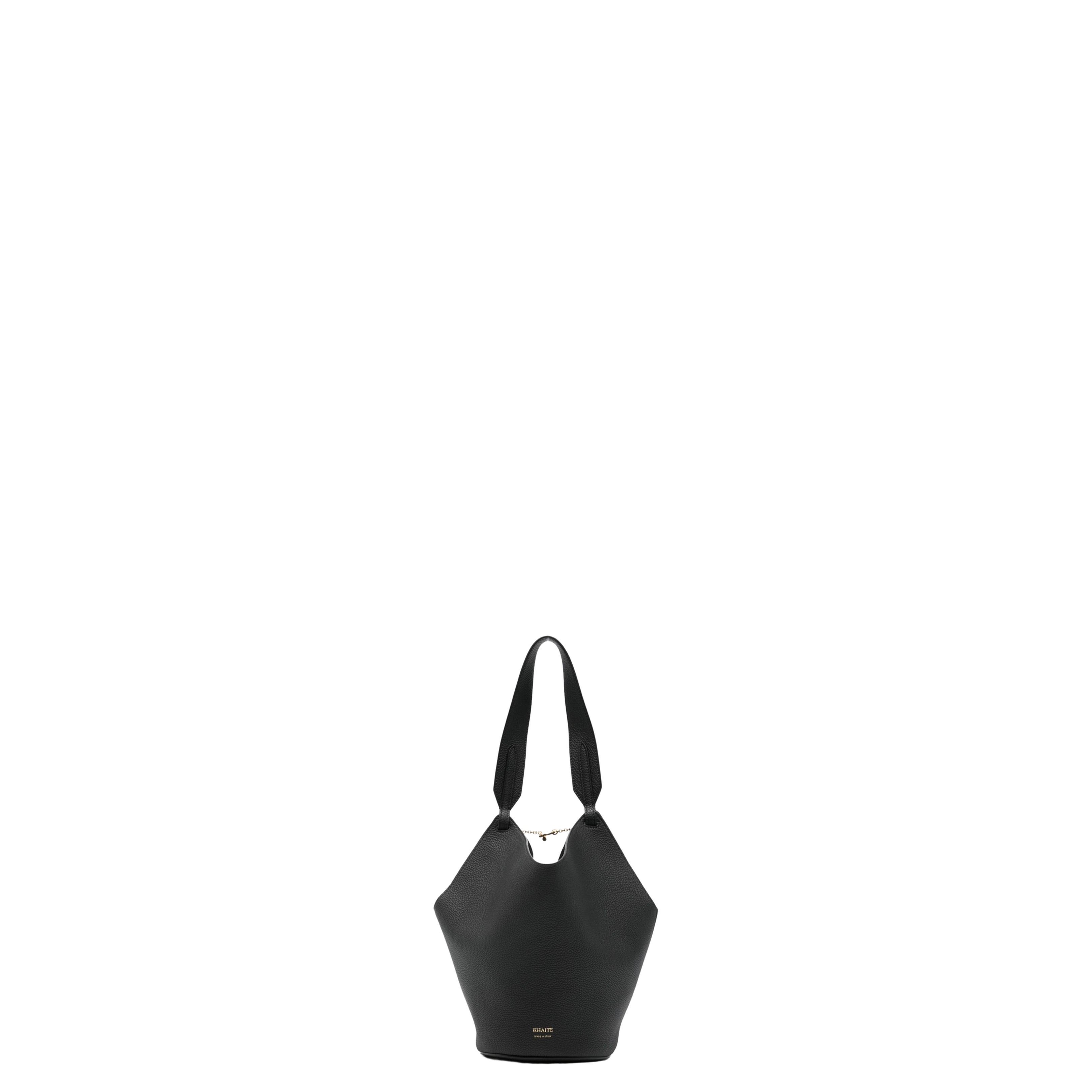 Lotus Mini Leather Bucket Bag