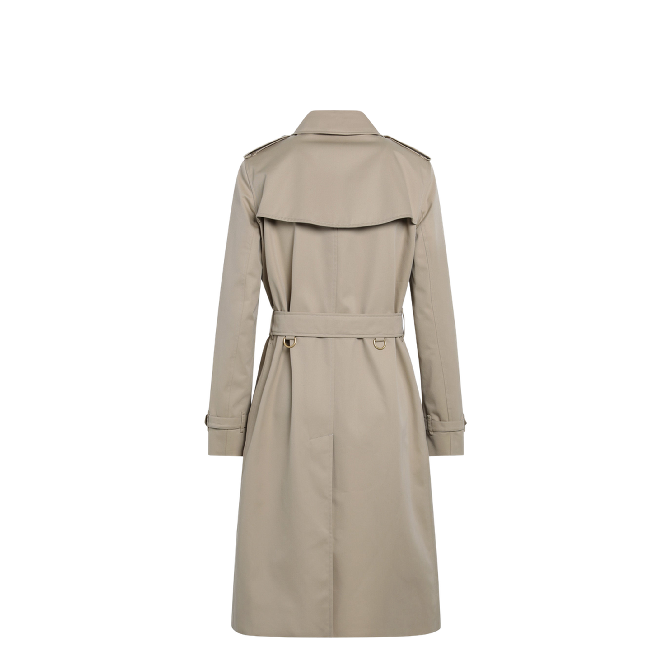 MAYFEYR - Burberry - Long Kensington Heritage Cotton Trench Coat In Honey - 8117249123456A1366