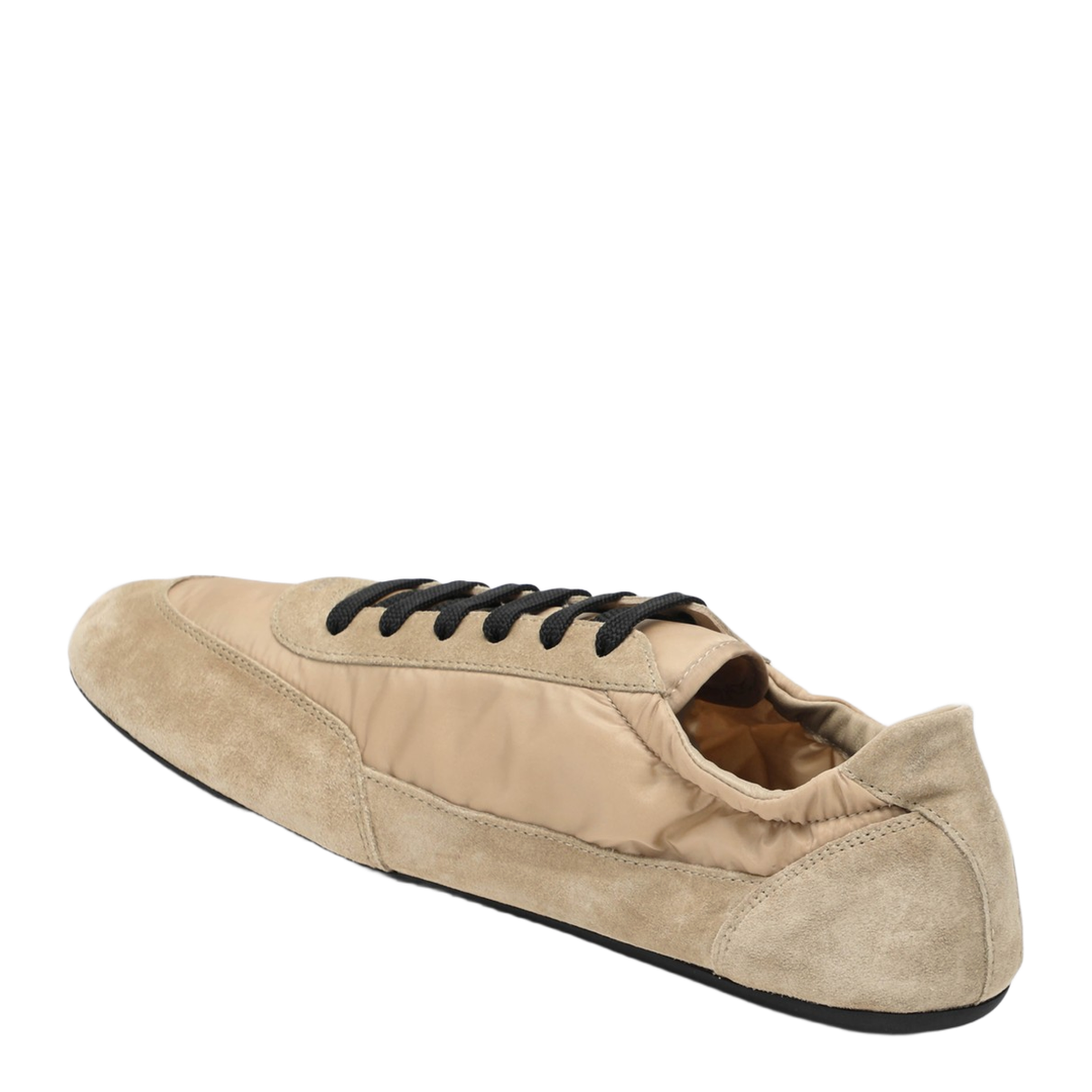 Camel Re-Nylon and Suede Sneaker Collapse