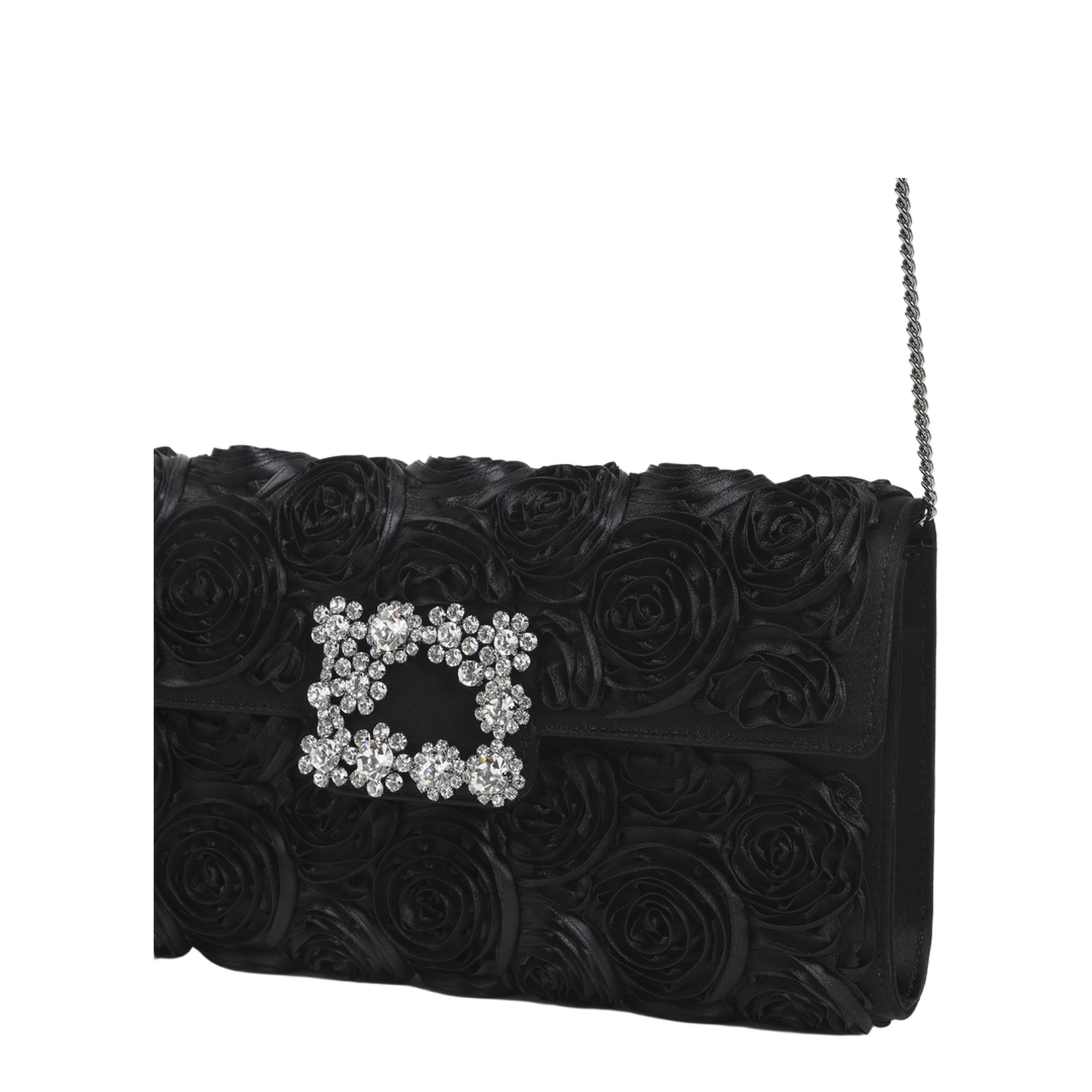 Envelope Flap Rose Flower Buckle Shoulder Bag