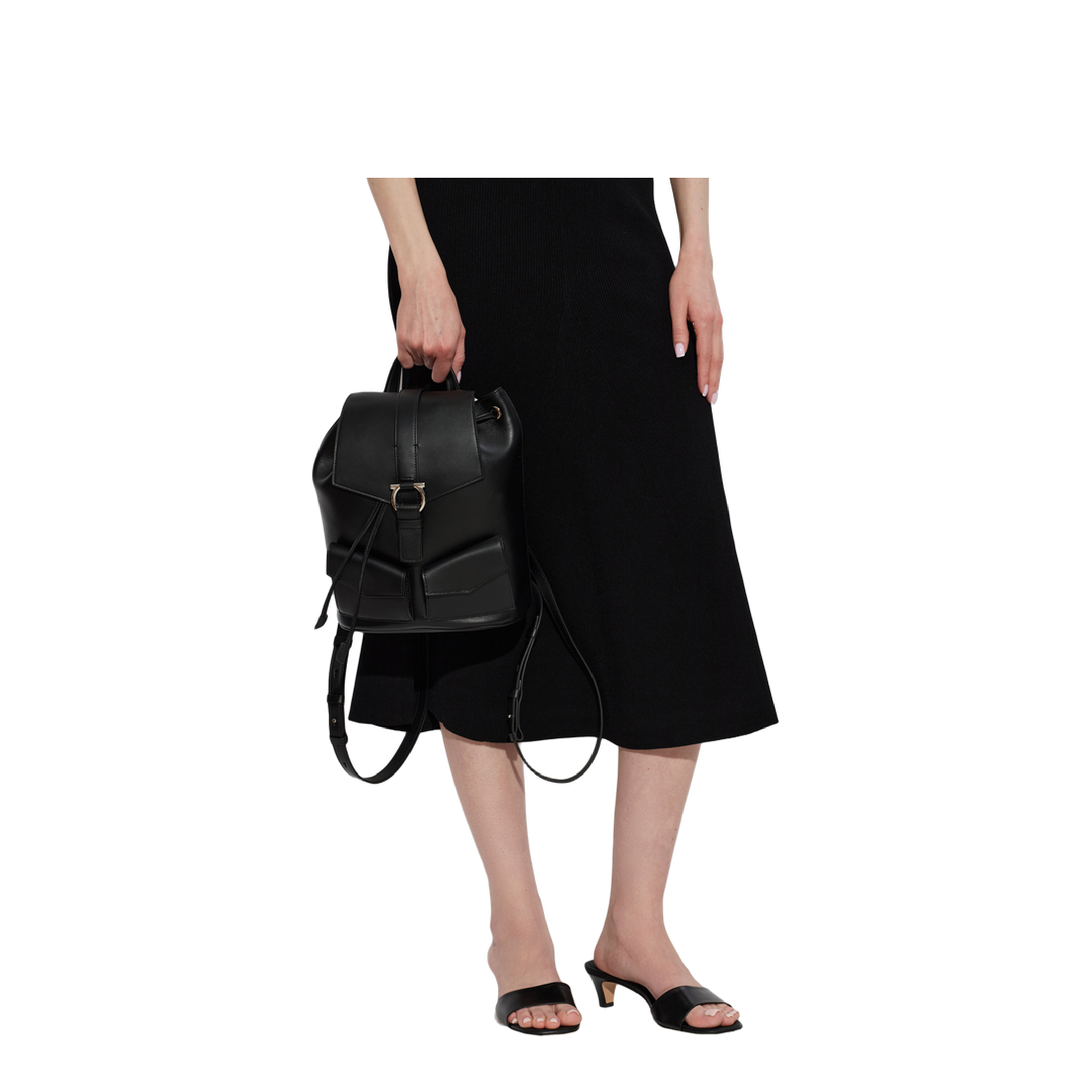 MAYFEYR - Ferragamo - Leather Backpack - 21A557BACKPACK791119NERO