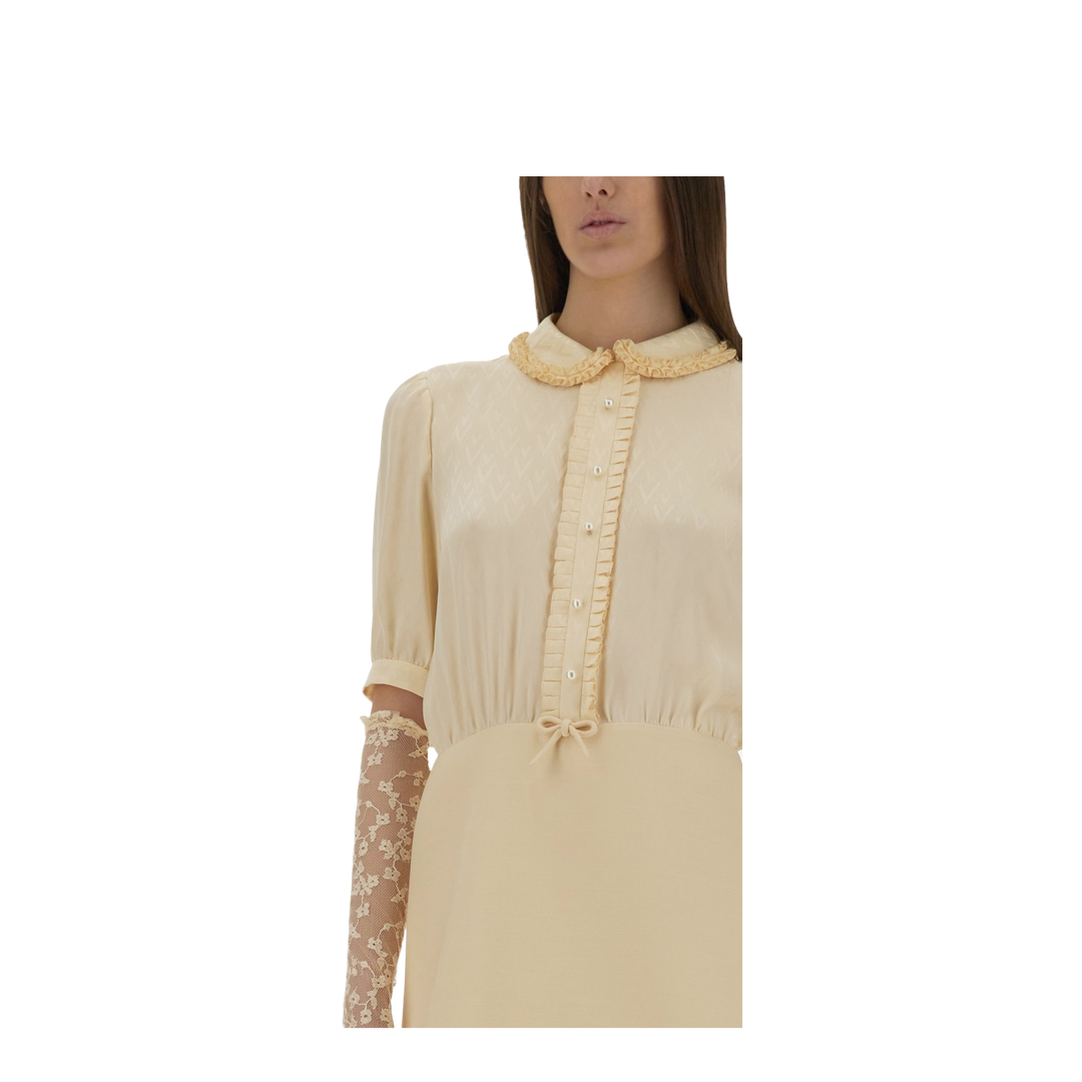 Crepe Couture Short Dress