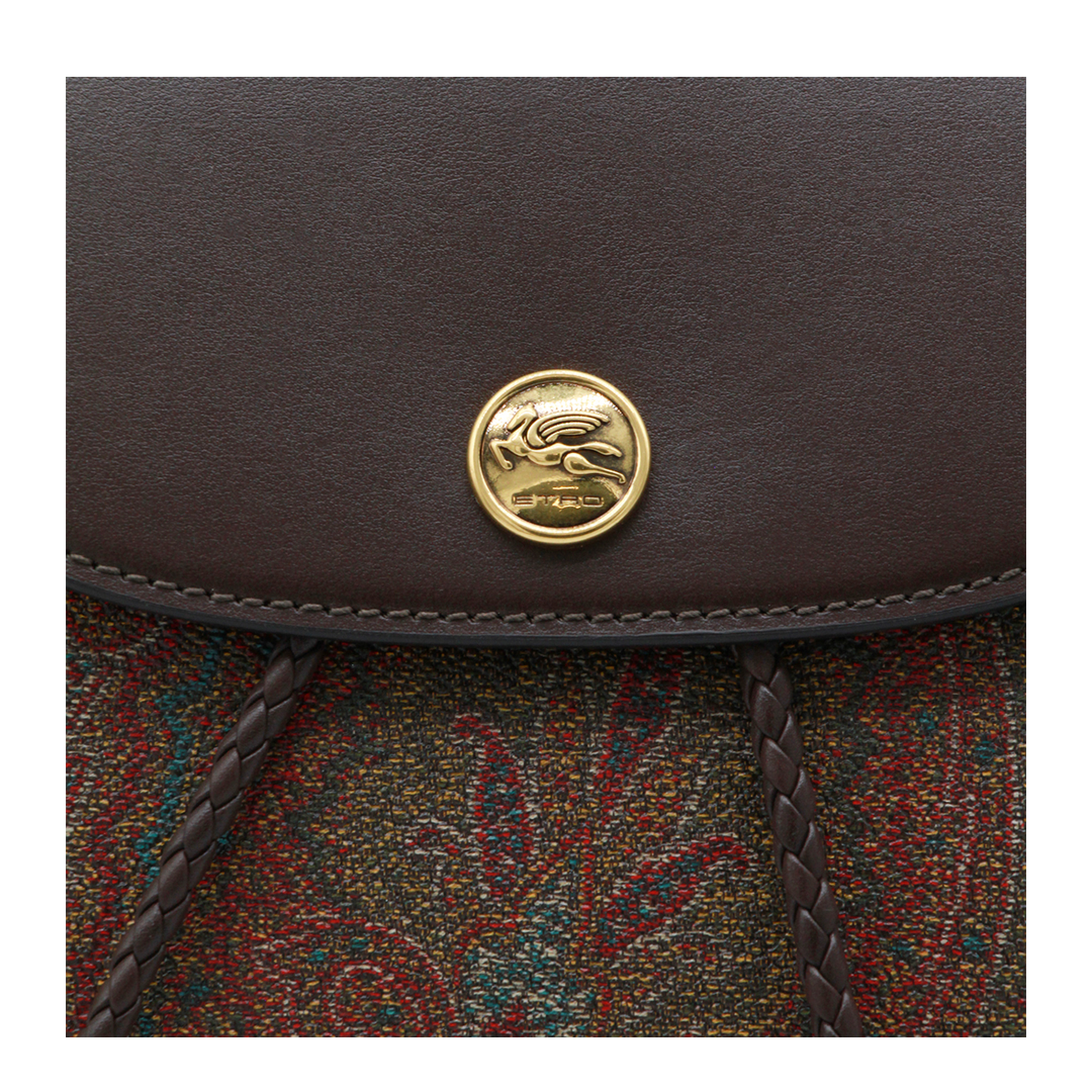 Essential S Arnica Small Jacquard Backpack - Brown