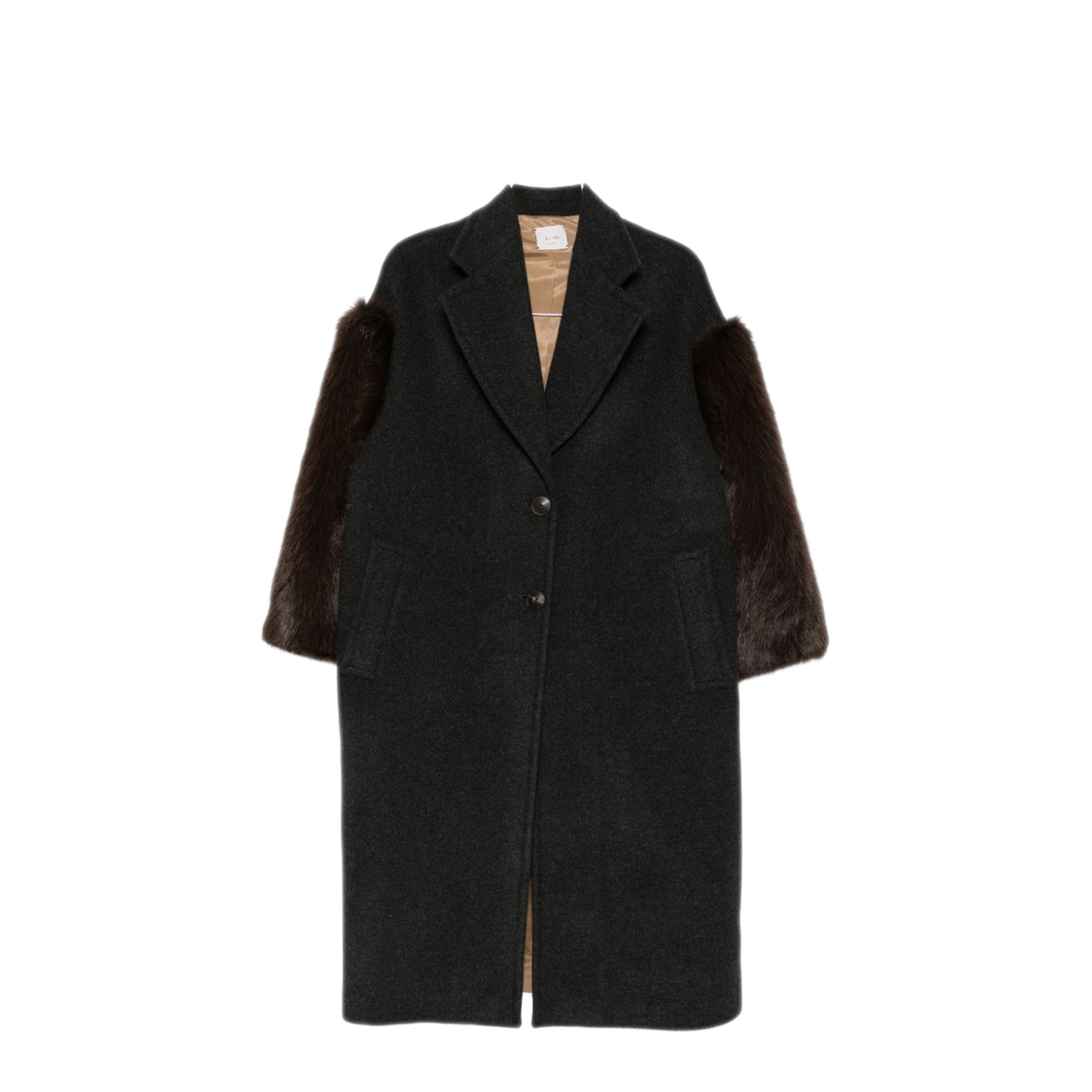 MAYFEYR - Alysi - Grey Felted Faux Fur Coat - 166935A6230AN