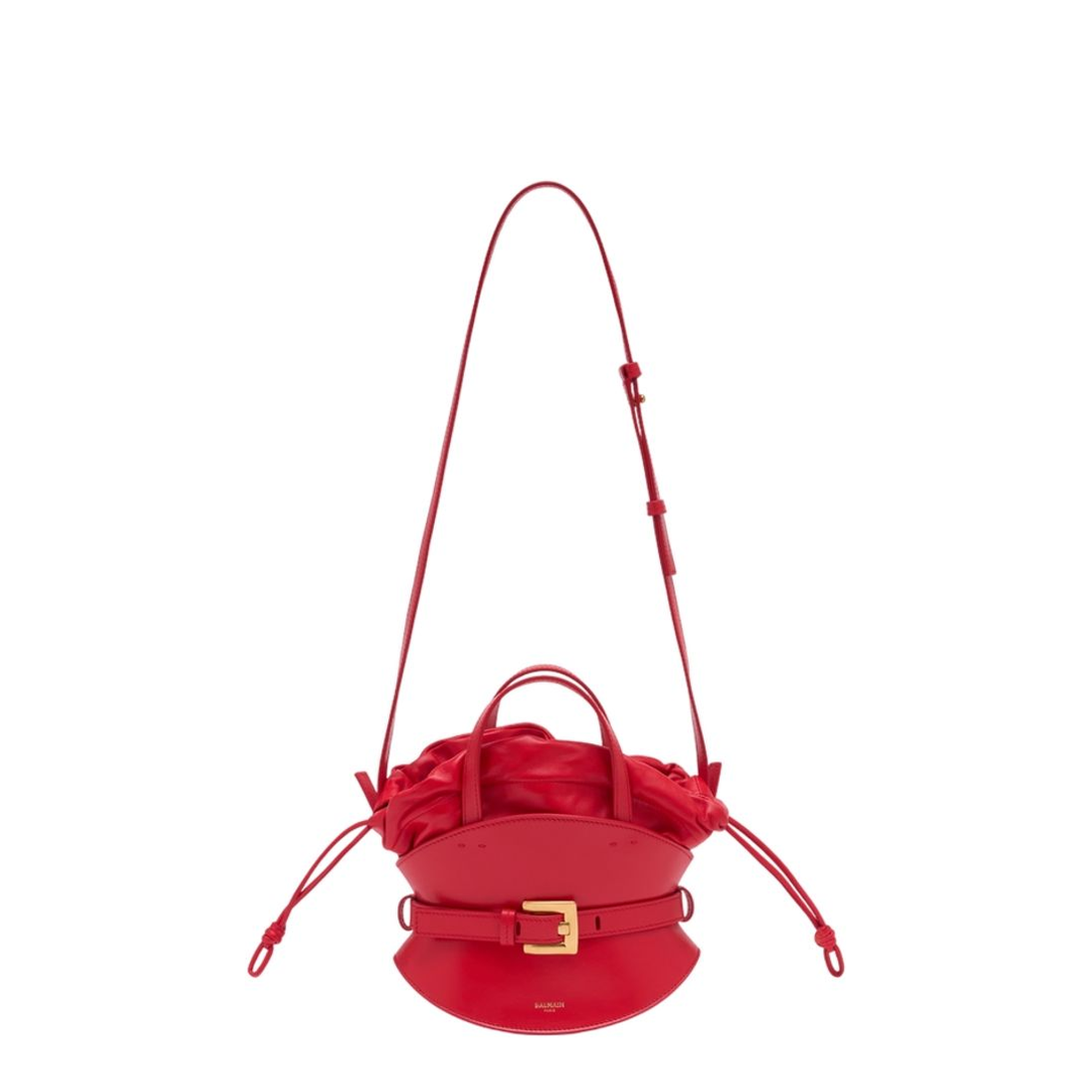 Shuffle Mini Shoulder Bag Leather Red
