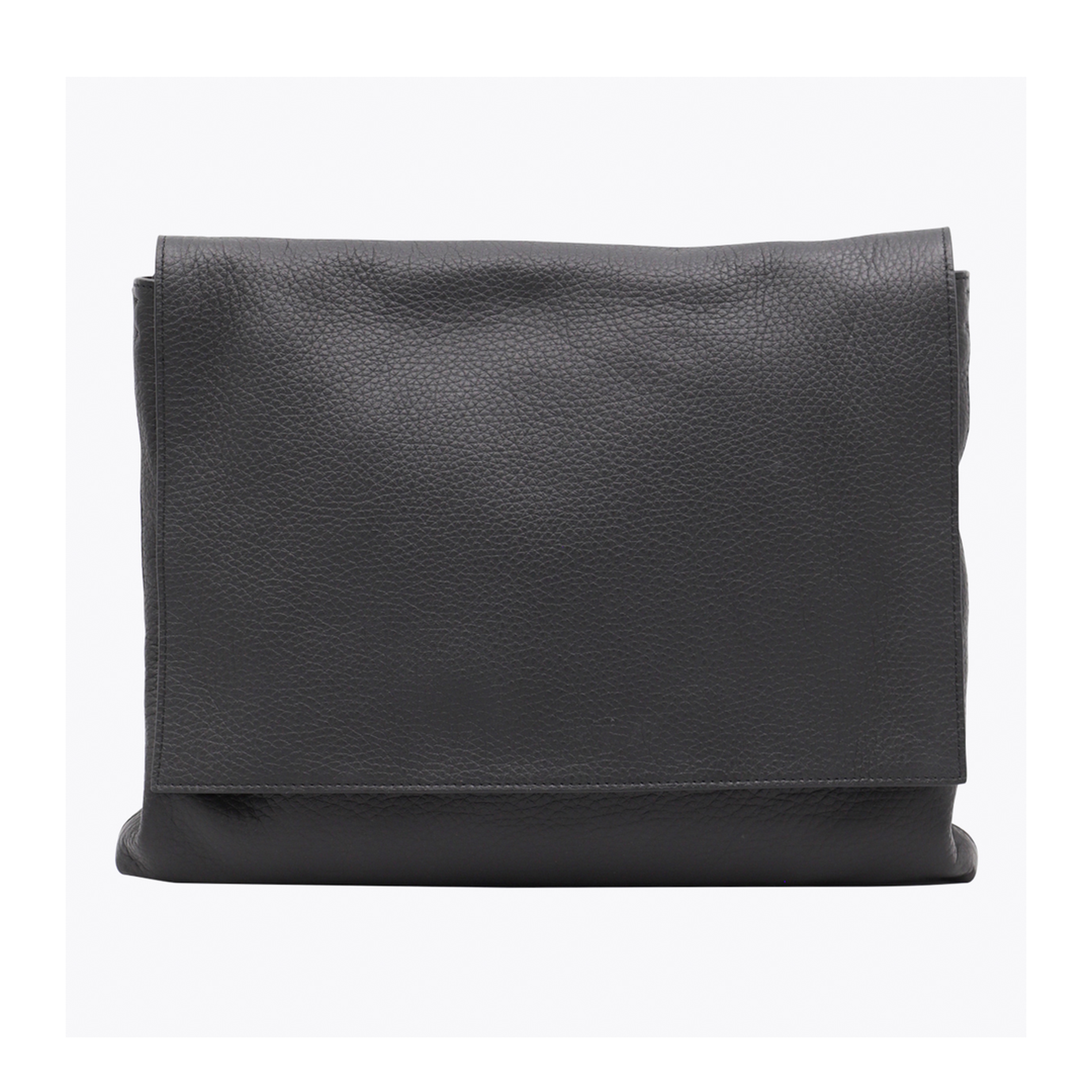 Black Leather Nan Crossbody Bag