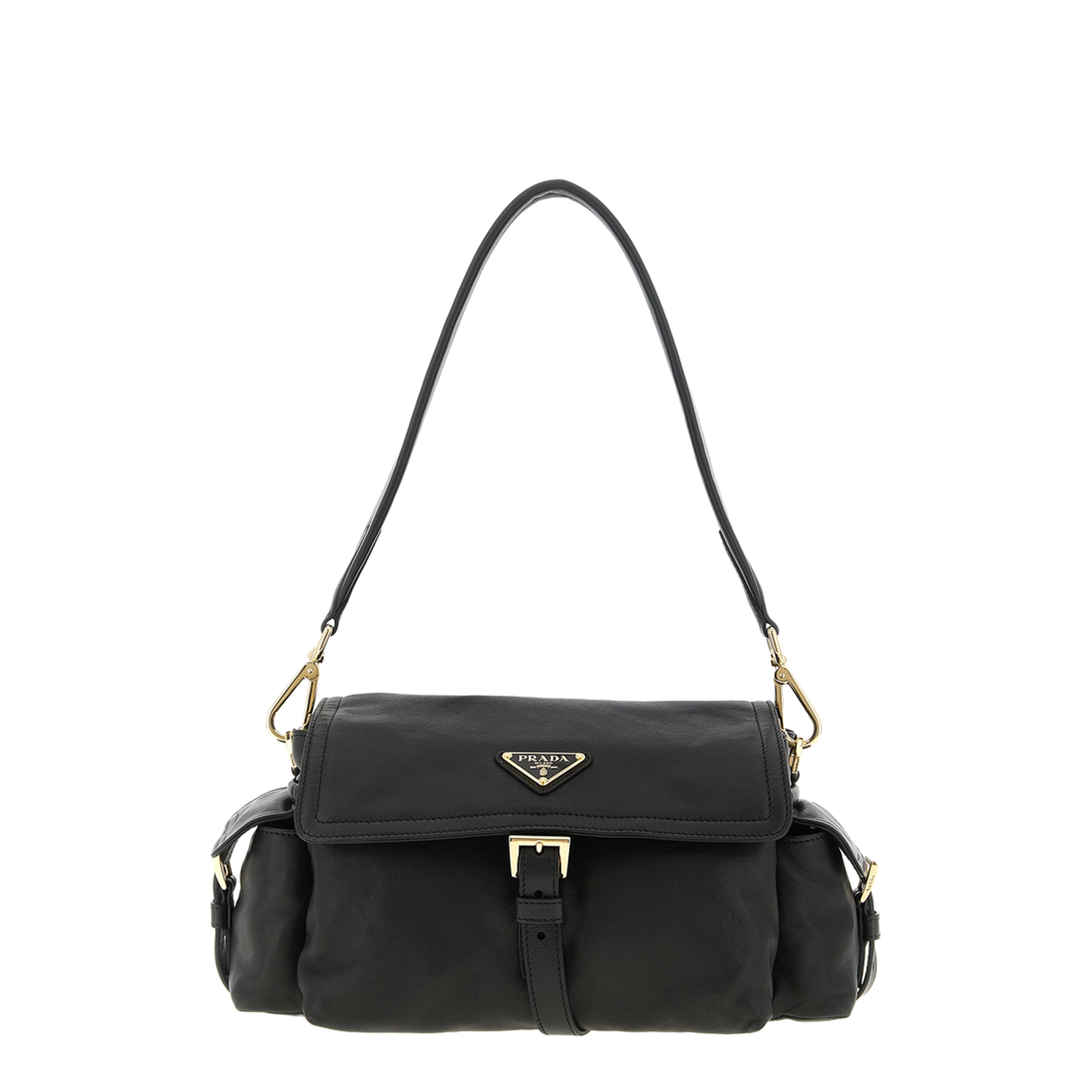 MAYFEYR - Prada - Black Nappa Leather Explore Shoulder Bag - 1BD394VNOO2DX8F0002