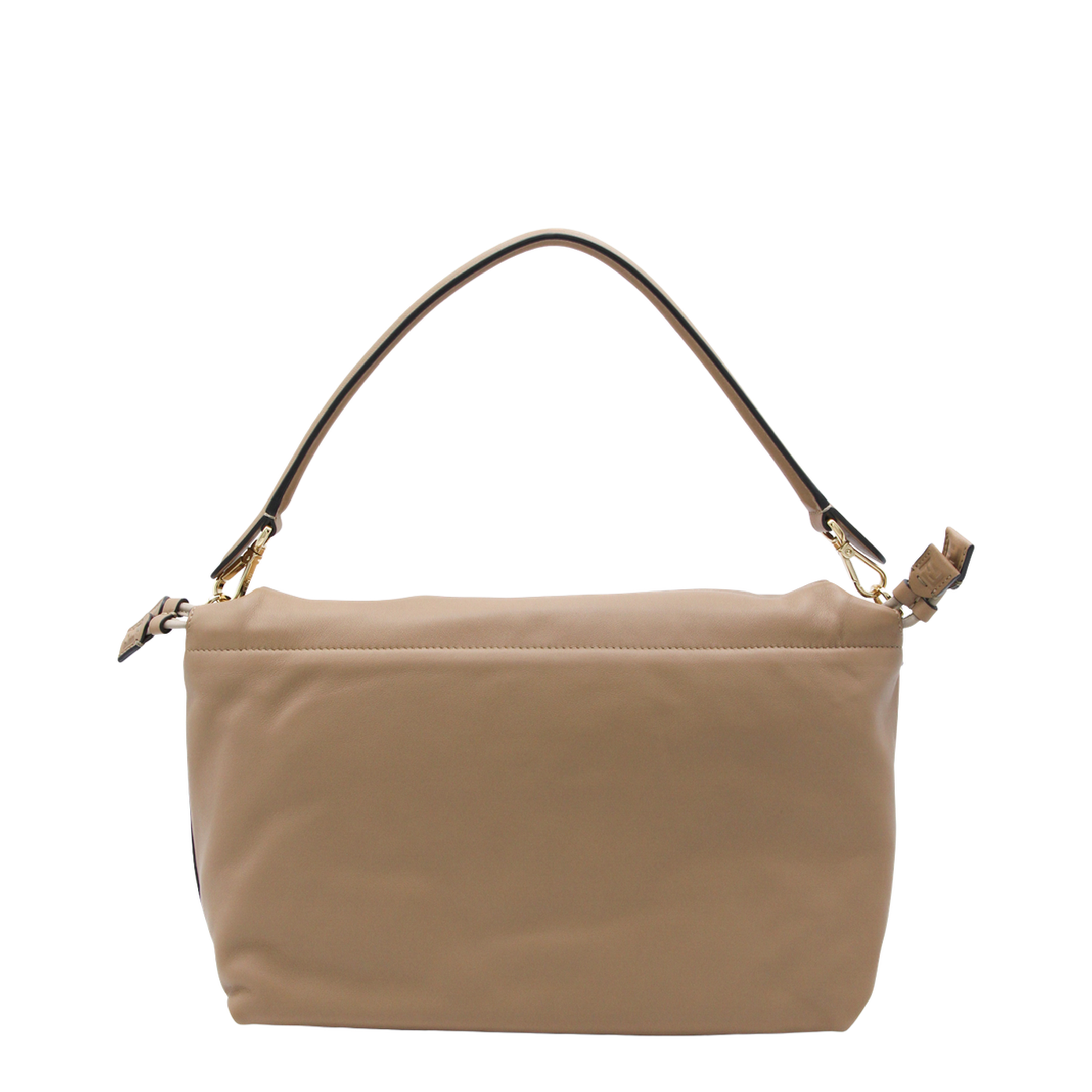 Baguette Large Leather Top Handle Bags - Brown