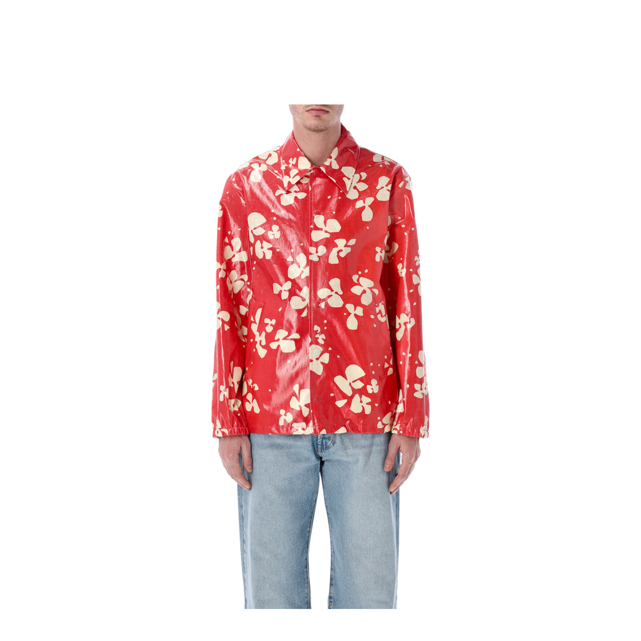 MAYFEYR - Dries Van Noten - Printed Coated Cotton Shirt Jacket - 0205753364352