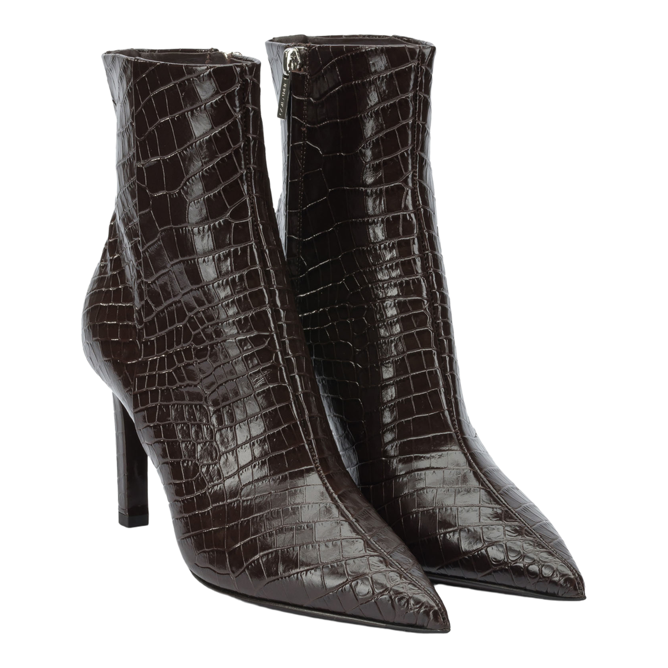 MAYFEYR - Jimmy Choo - Zippered Ankle Boots 85Mm - FRANKIEAB85CCLCHOCOLATE