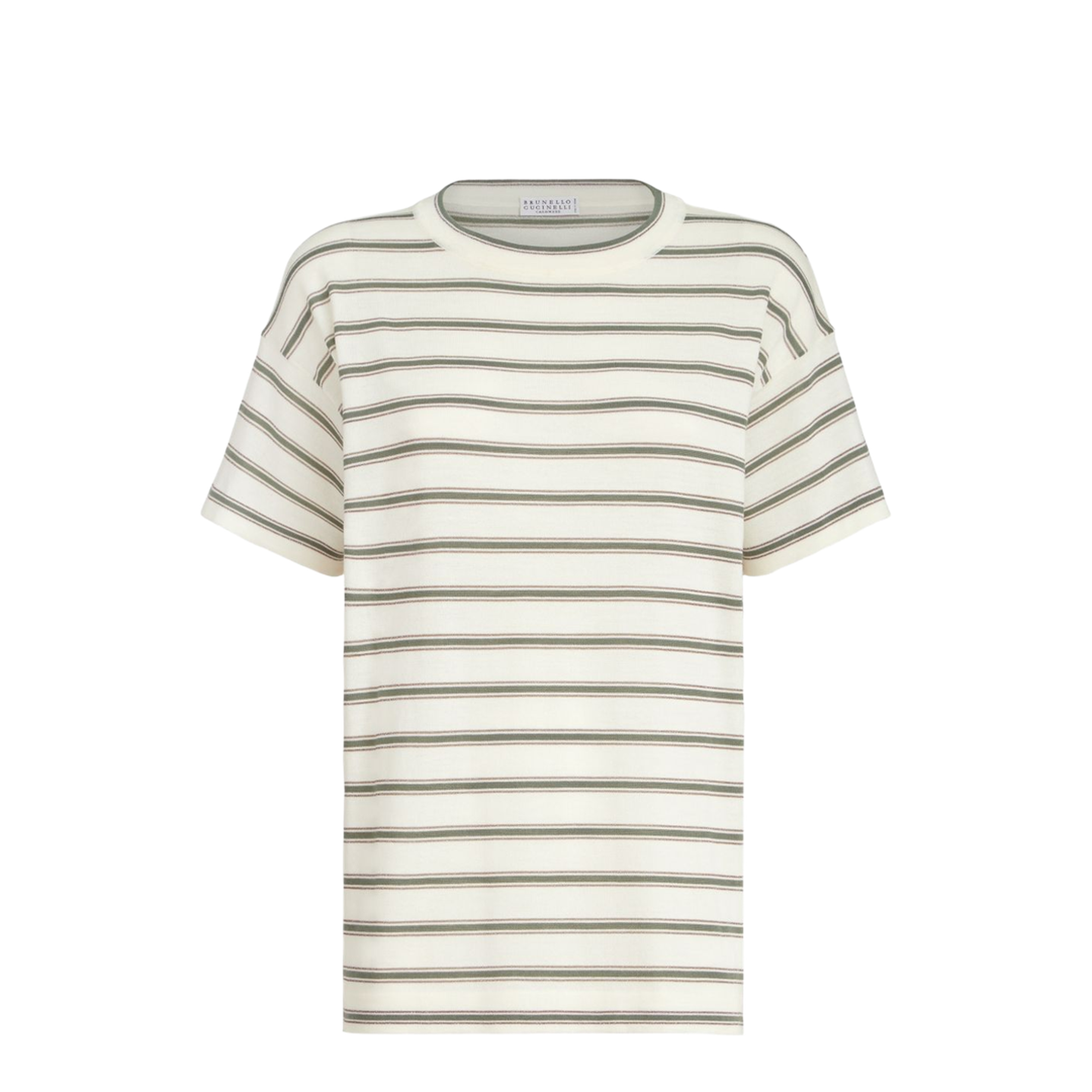 Men's Stripped T-Shirts White